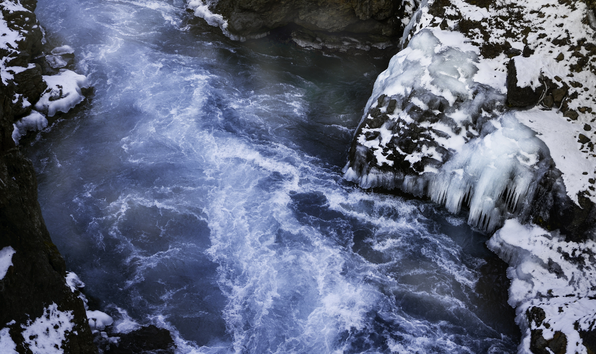 Tamron SP 24-70mm F2.8 Di VC USD sample photo. Blue river in iceland photography