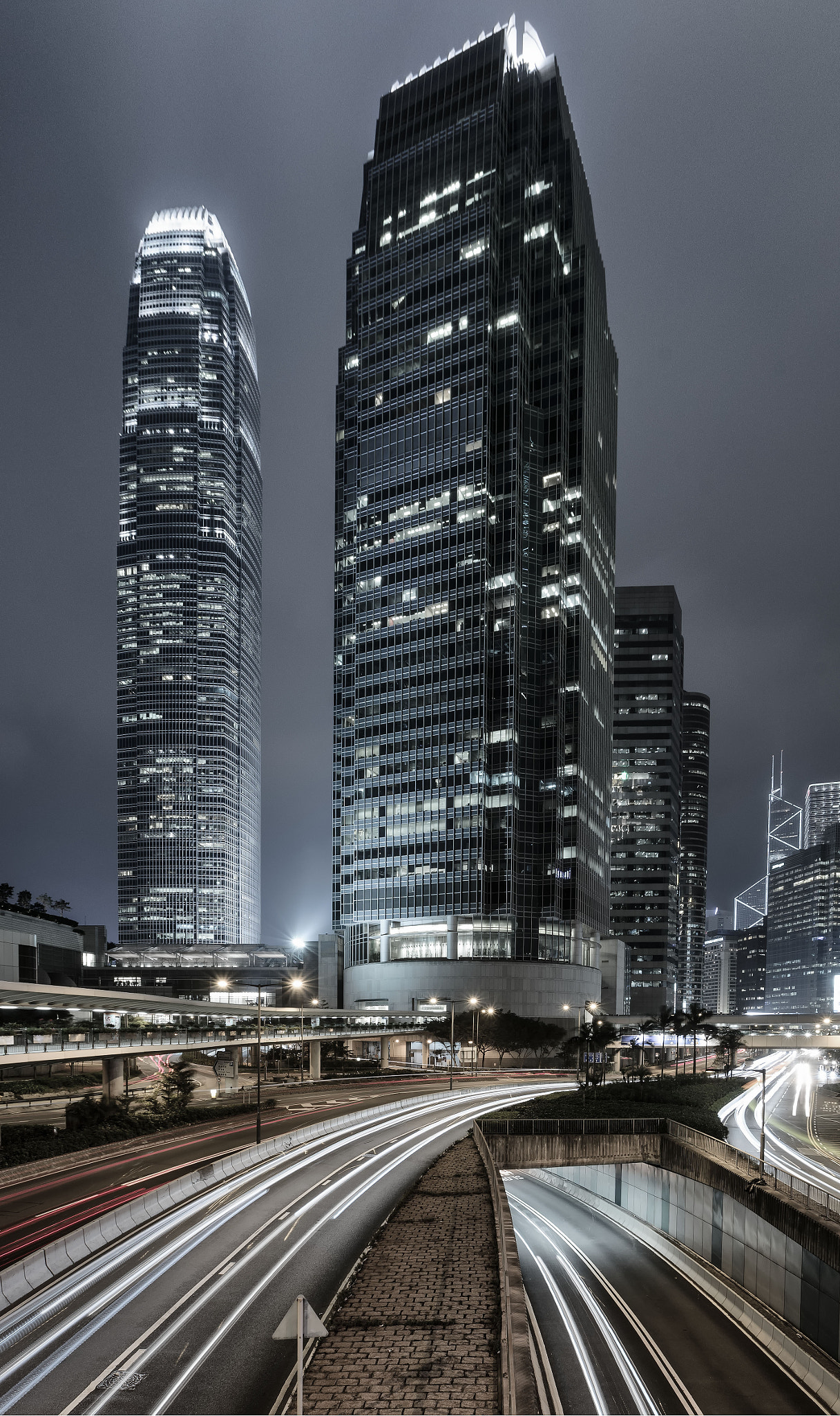 Sony a7 II + Canon EF 16-35mm F2.8L USM sample photo. Towers of hong kong photography