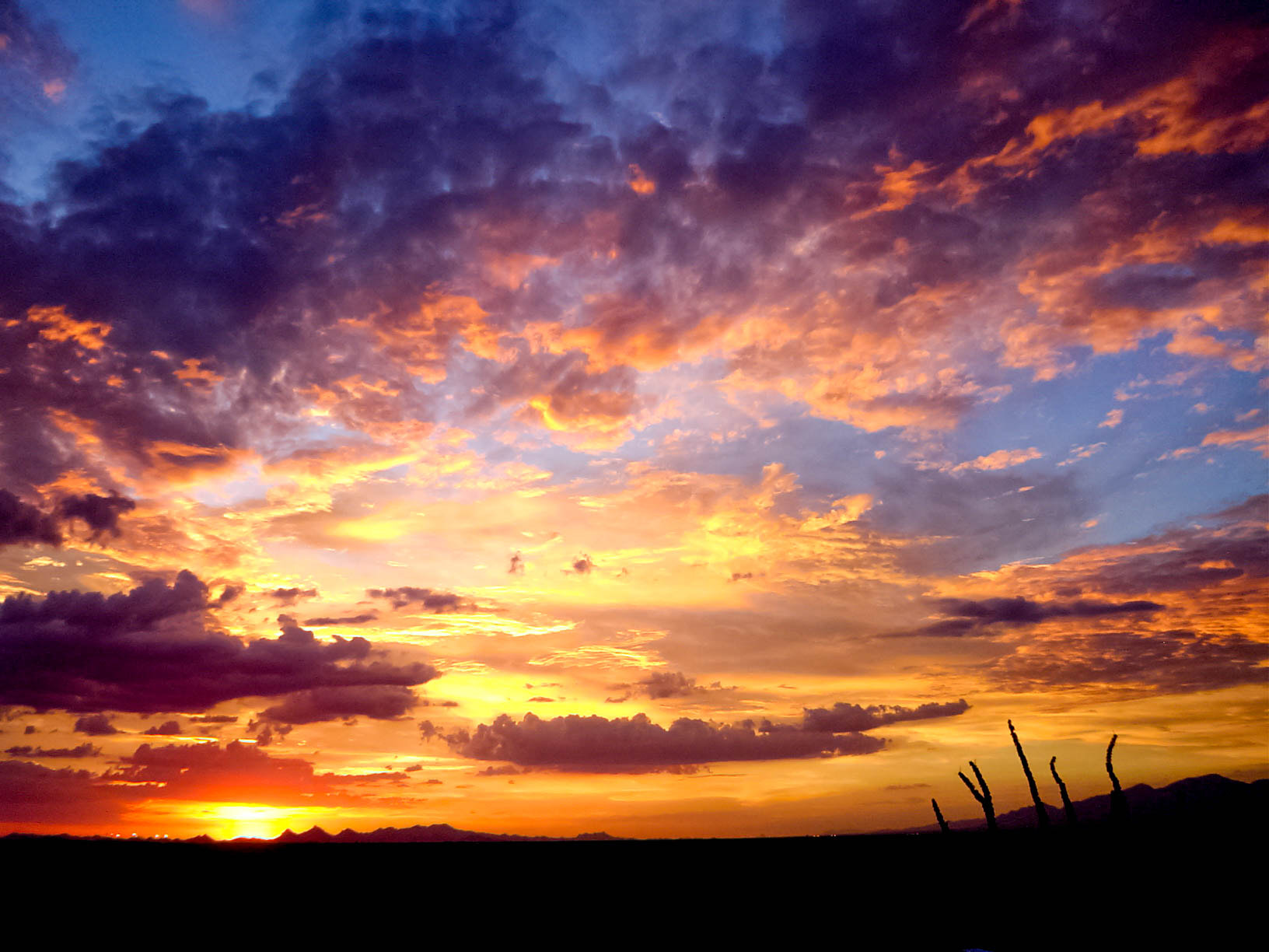 Sony DSC-P32 sample photo. Arizona sunset photography