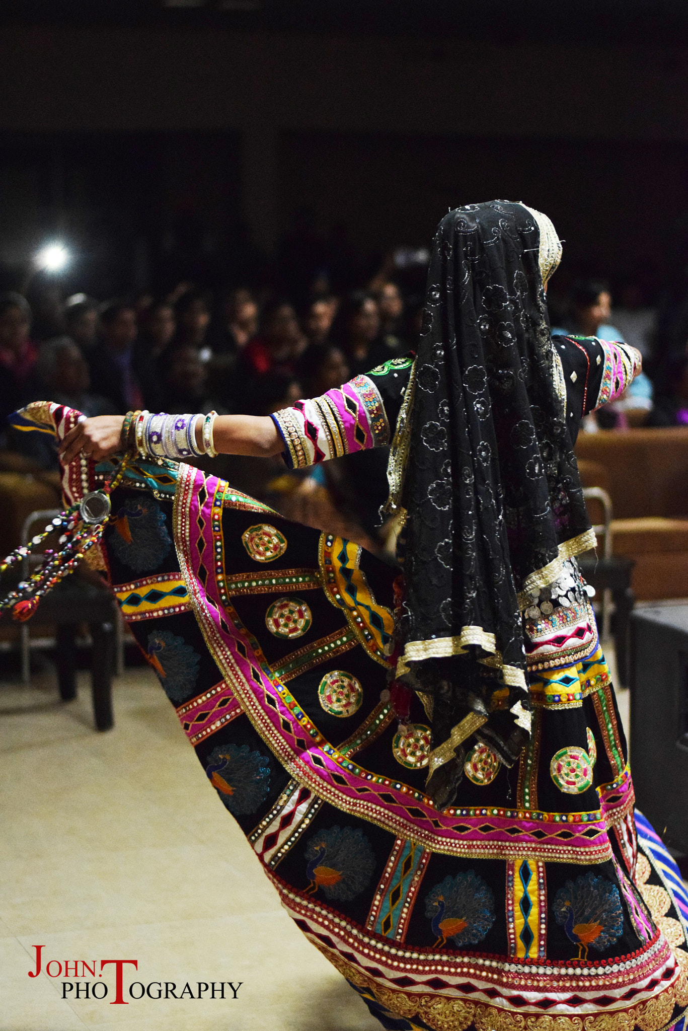 Nikon D3300 + IX-Nikkor 60-180mm f/4-5.6 sample photo. Rajasthani dance photography