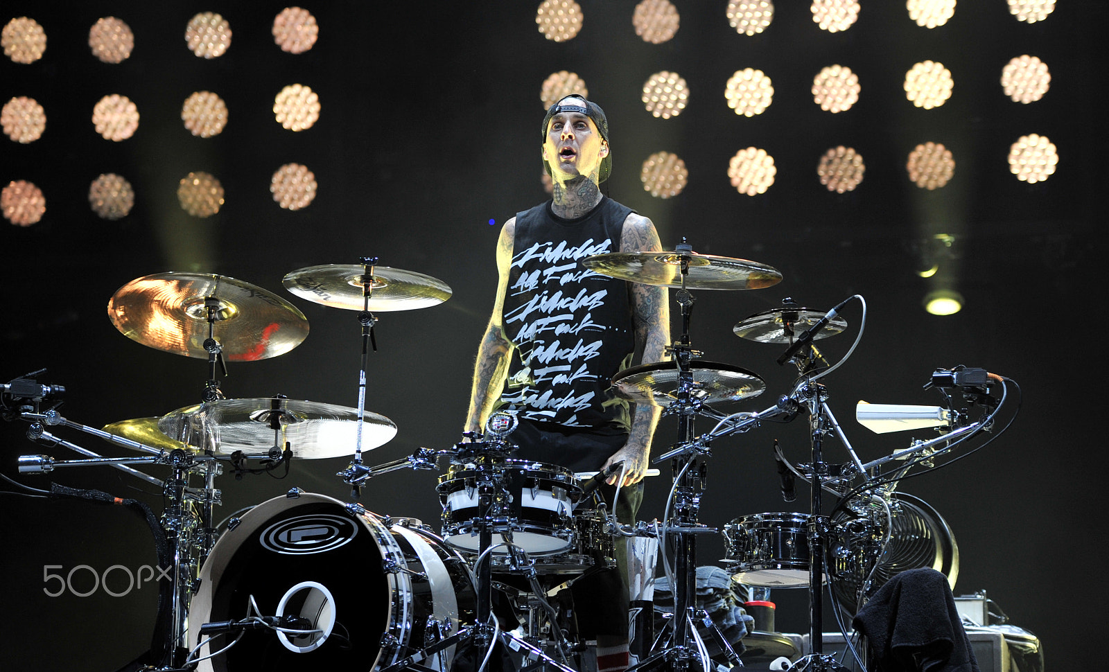 Sigma 70-200mm F2.8 EX DG OS HSM sample photo. Travis barker of blink 182 photography