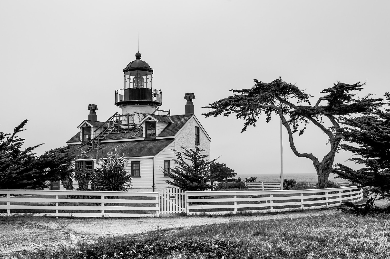 Nikon D90 + Nikon AF-S Nikkor 28mm F1.8G sample photo. Point pinos lighthouse photography