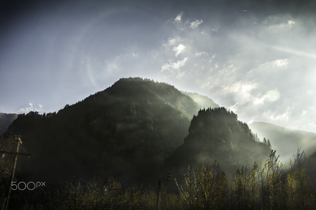 Canon EOS 100D (EOS Rebel SL1 / EOS Kiss X7) sample photo. Two mountains photography