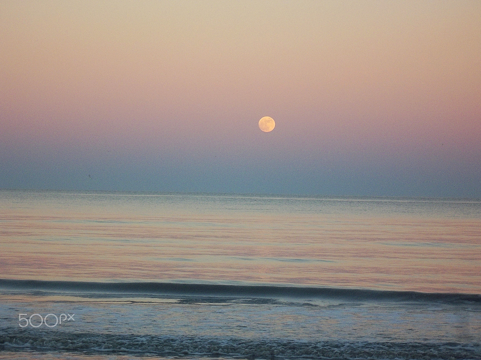 Kodak EASYSHARE M575 DIGITAL CAMERA sample photo. Moonrise over jekyll island georgia photography
