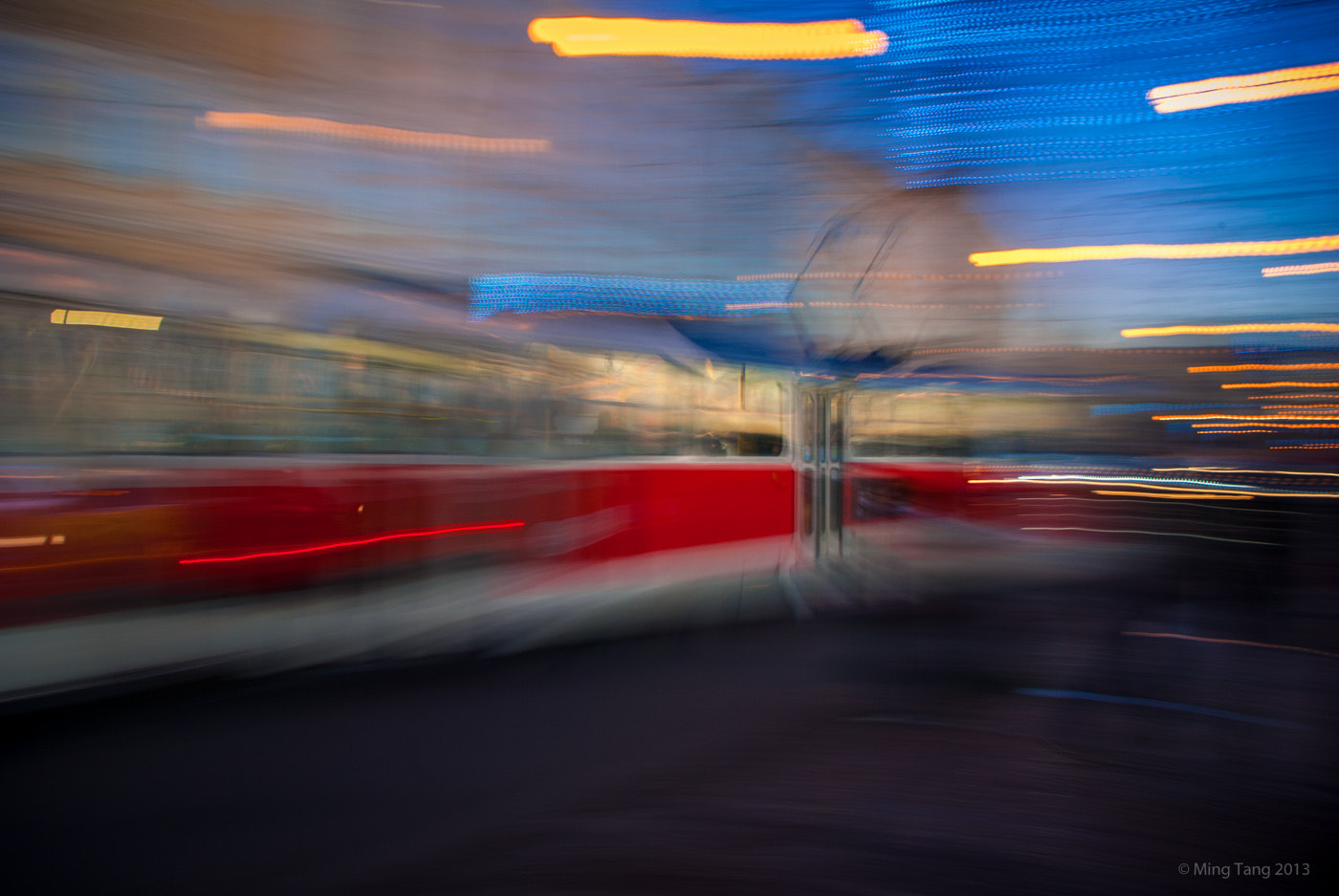 Pentax K10D sample photo. Tram in prah photography