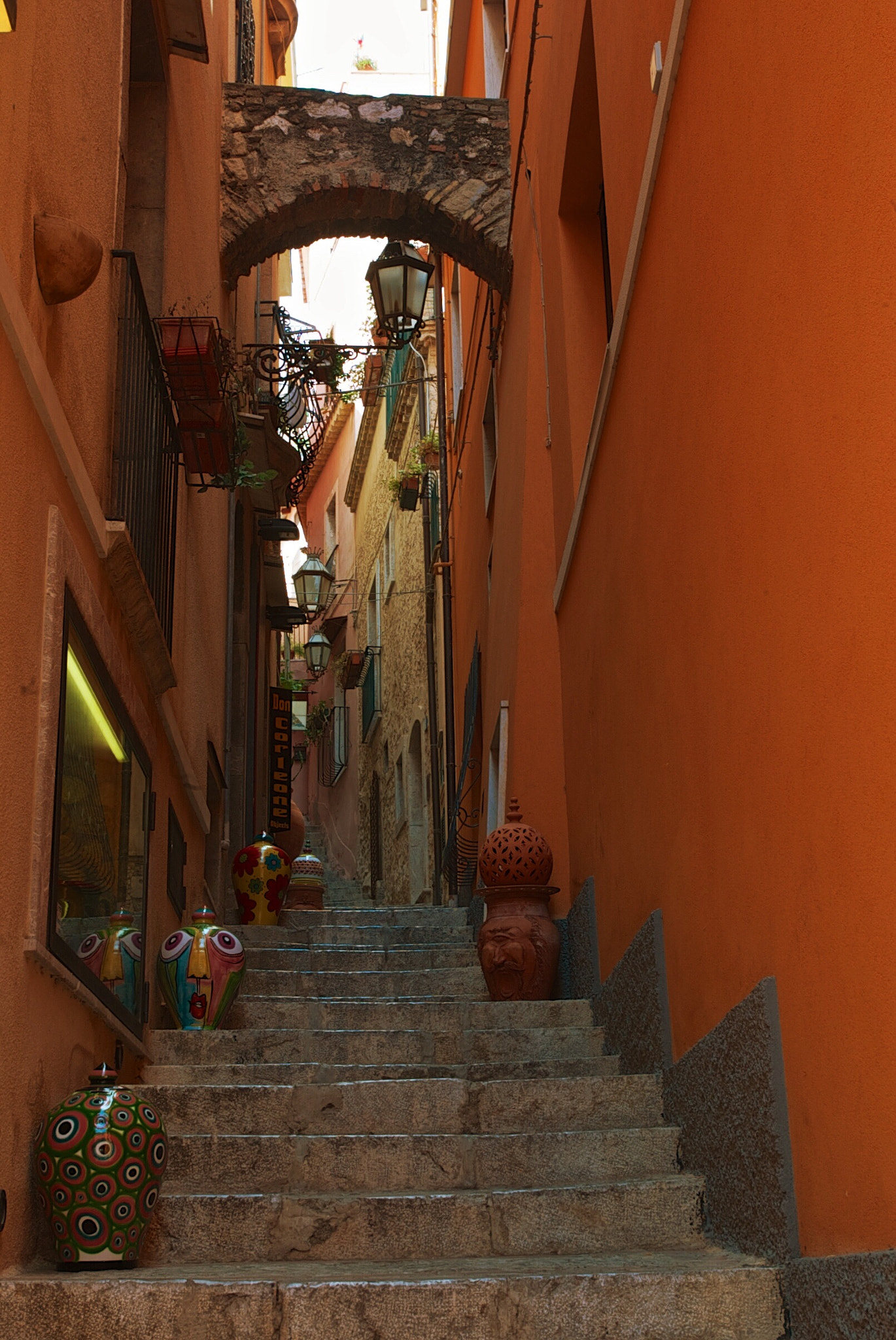 Canon EOS-1D sample photo. Colored stairs photography
