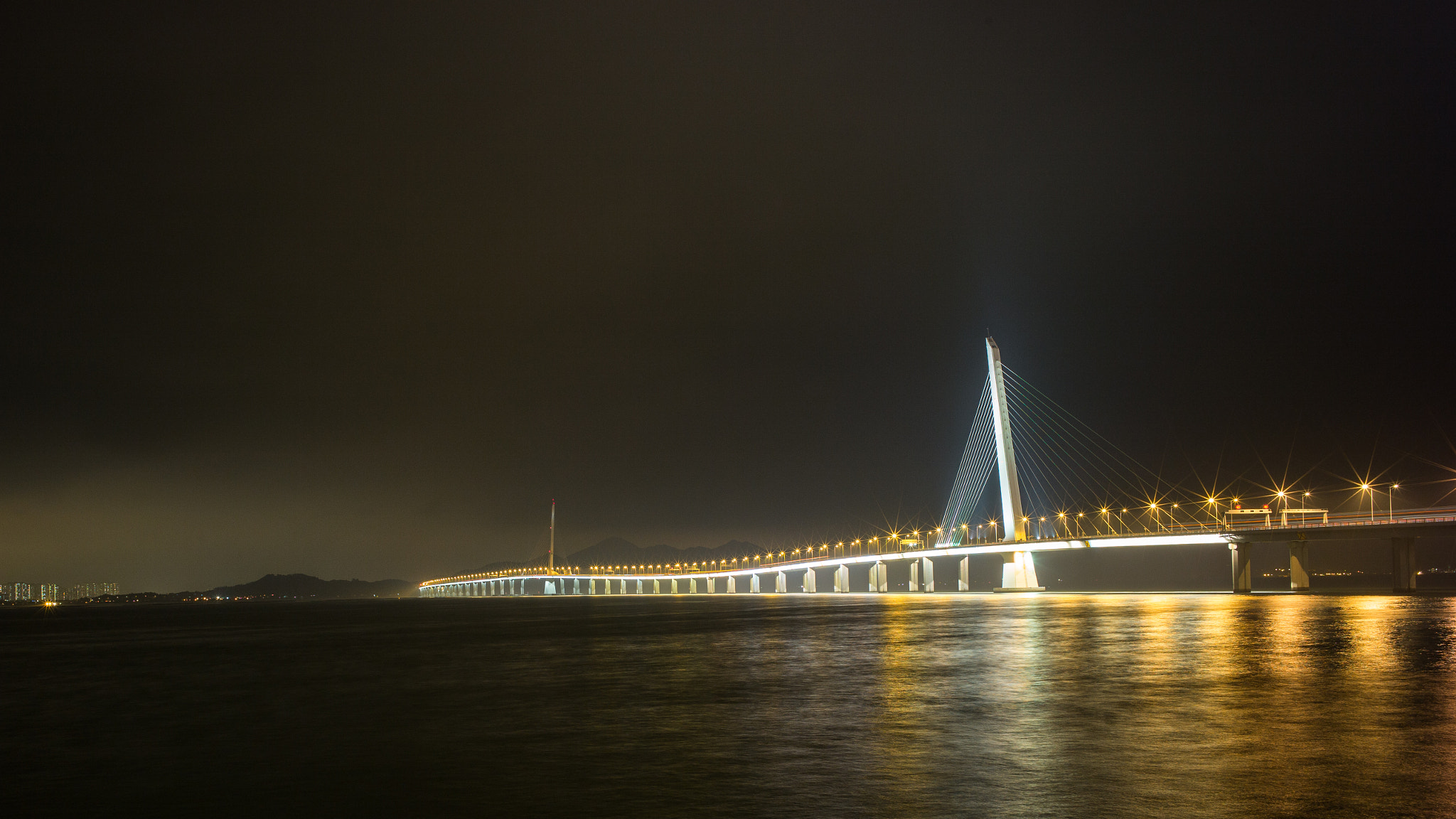 Noctilux-M 1:1.2/50 sample photo. The bridge connecting shenzhen and hongkong photography