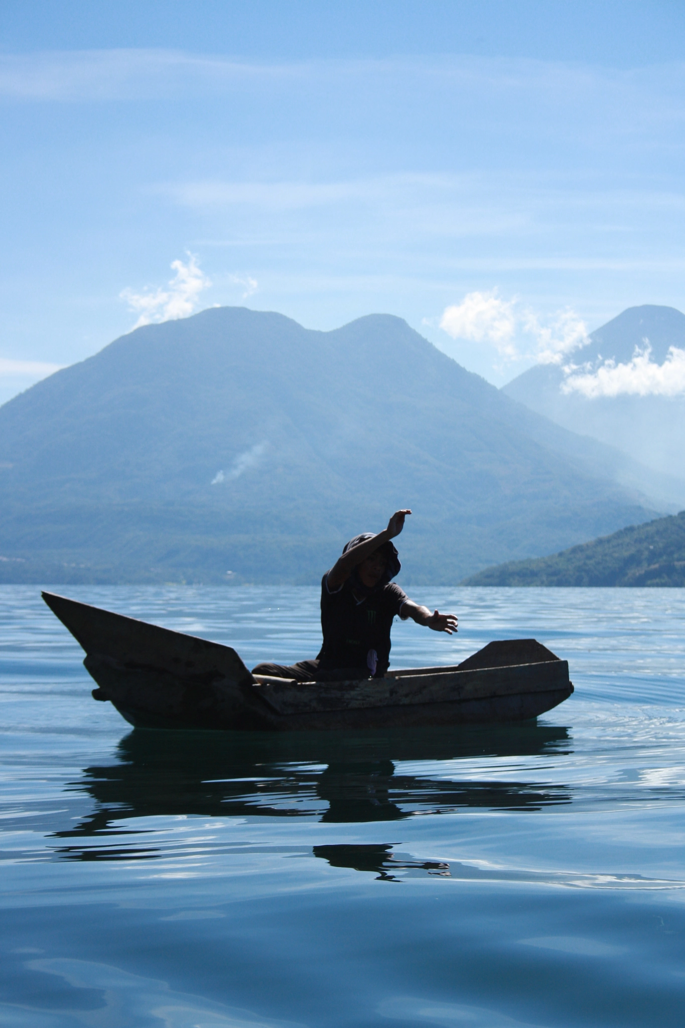 Canon EF-S 18-55mm F3.5-5.6 sample photo. Fishing among volcanoes photography