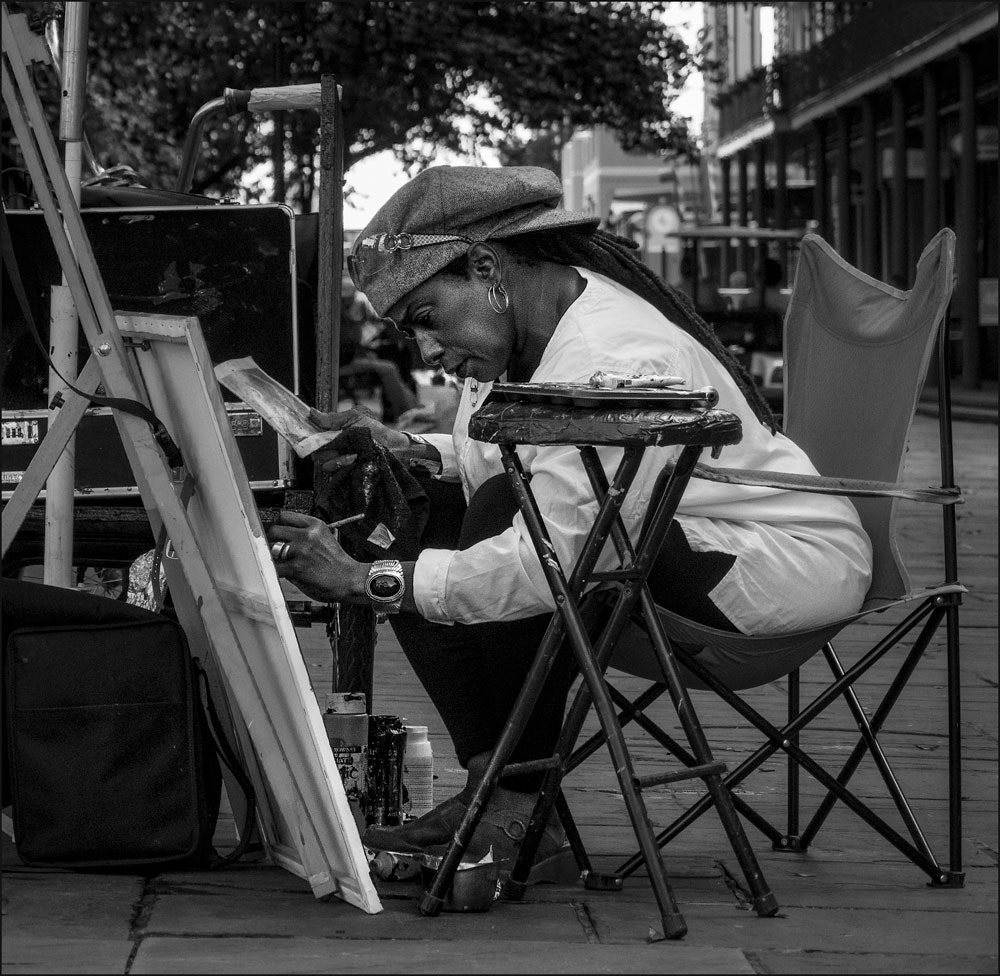 Panasonic Lumix DMC-GX7 sample photo. Jackson square artist photography