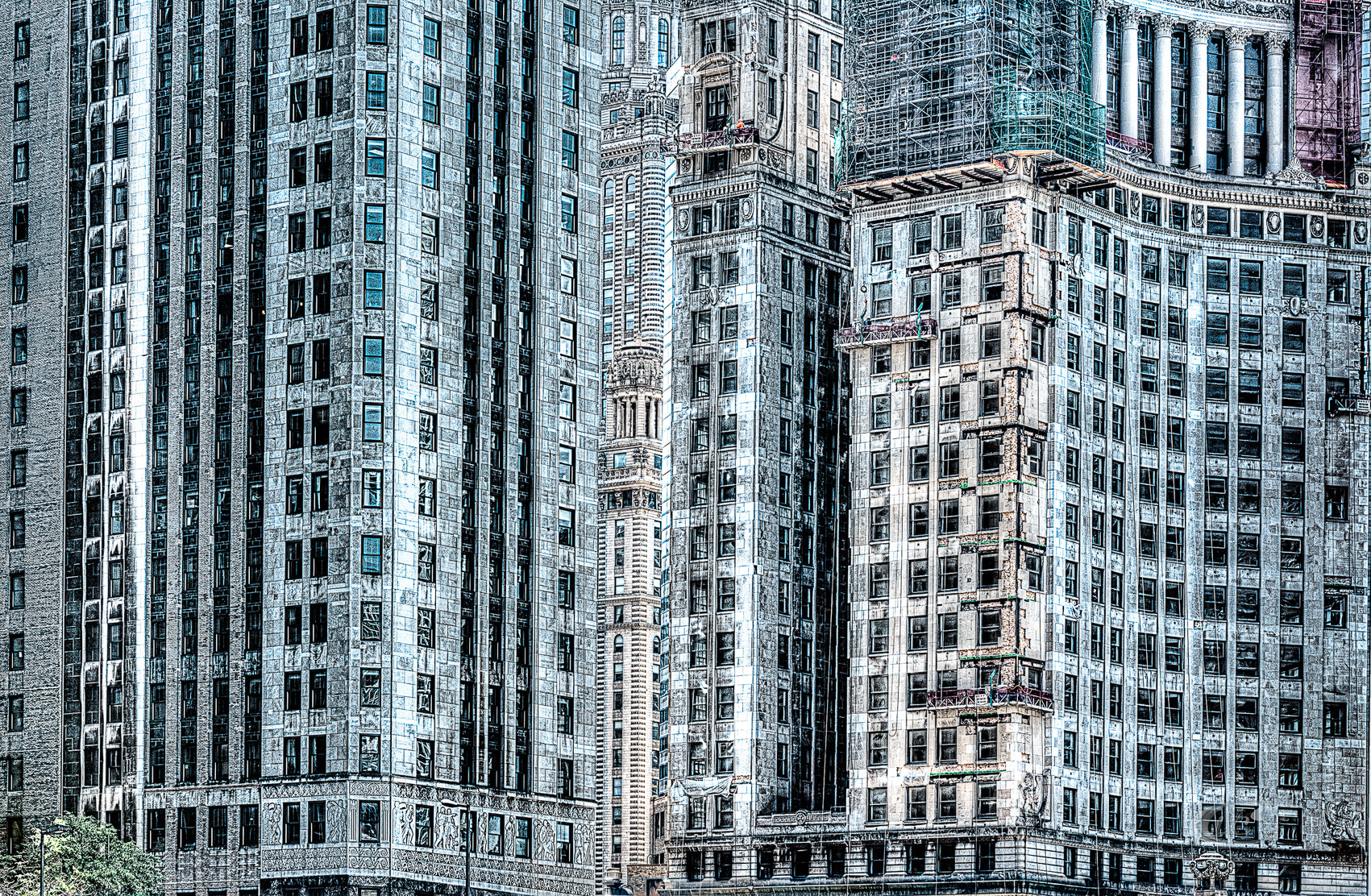 Nikon D600 sample photo. Chicago stack of windows and concrete photography