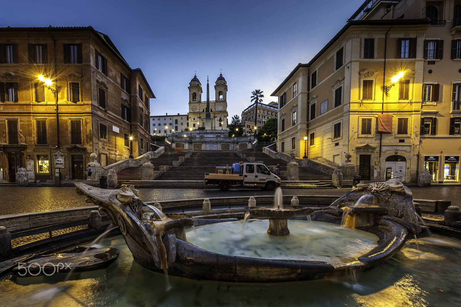 Nikon D3X sample photo. The spanish stepps rome sunrise photography