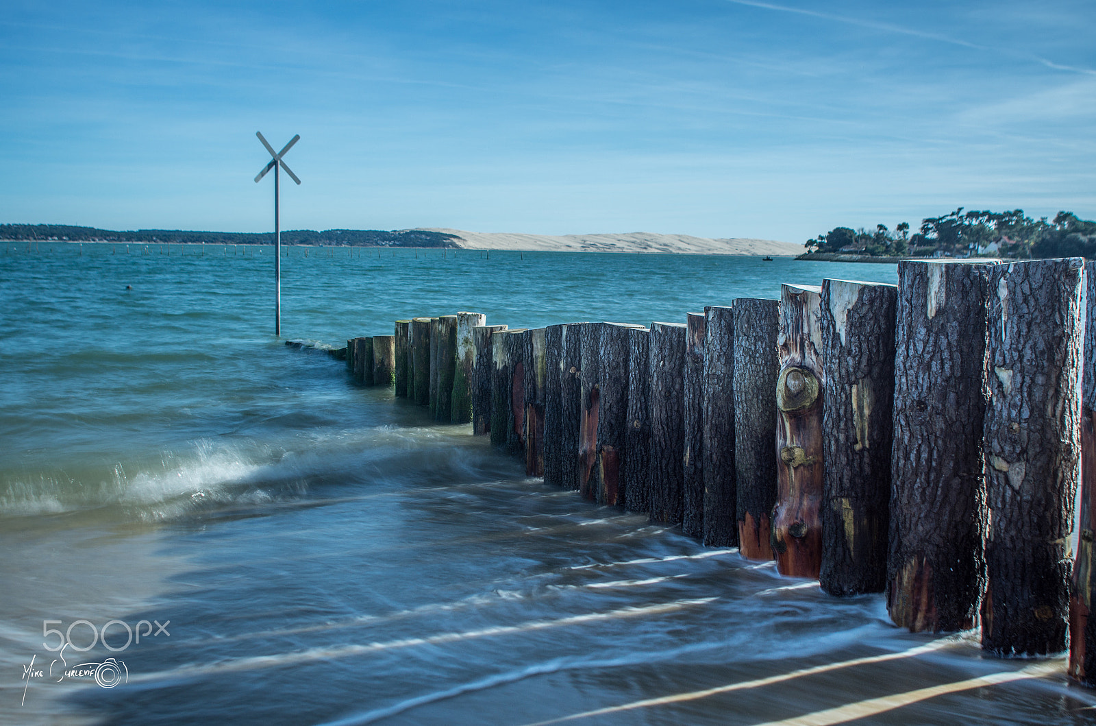 Pentax K-5 II + Sigma sample photo. Cap ferret "dune du pyla en arriere plan" photography