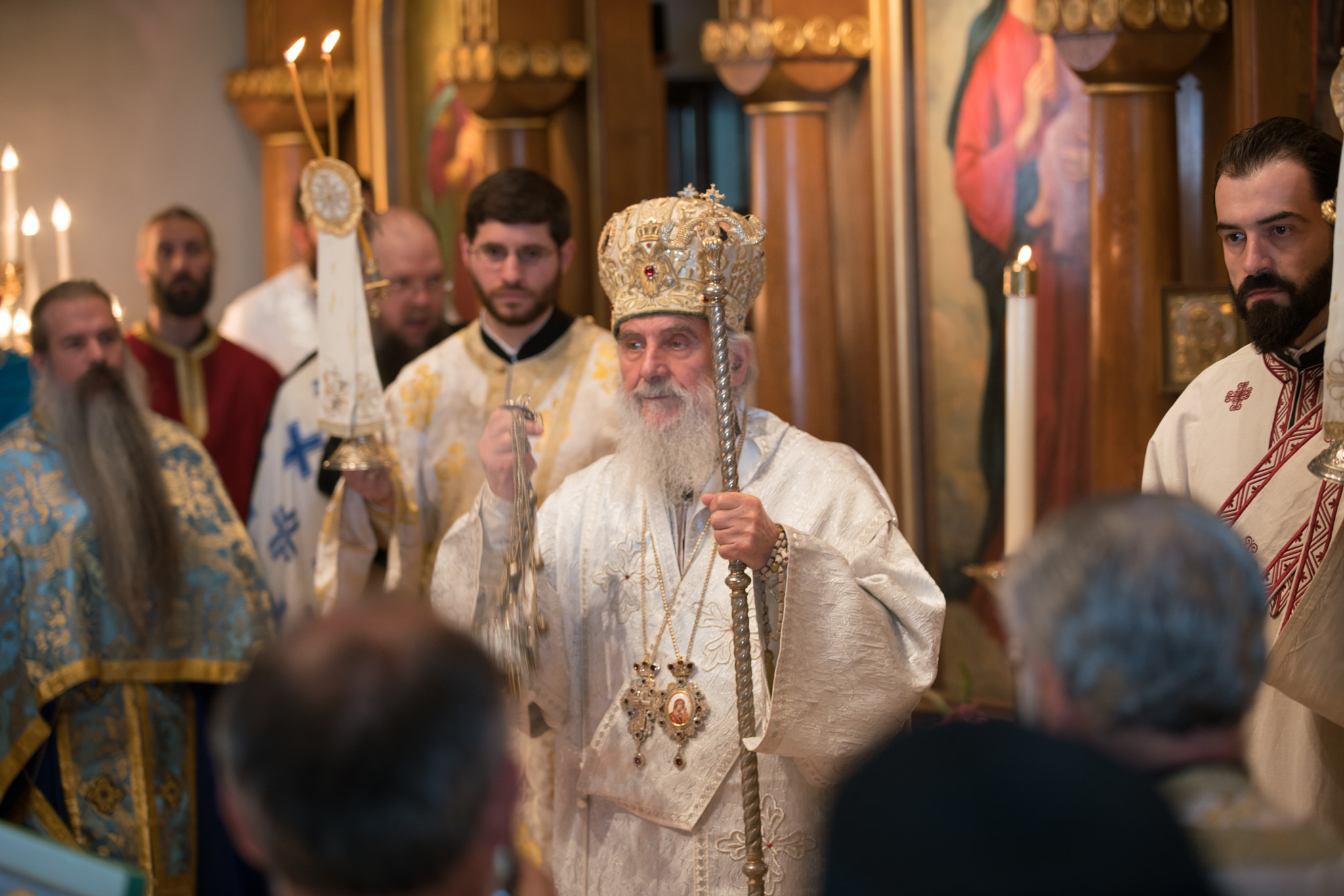 70-200mm F2.8 G SSM OSS II sample photo. Patriarch irinej of serbia photography