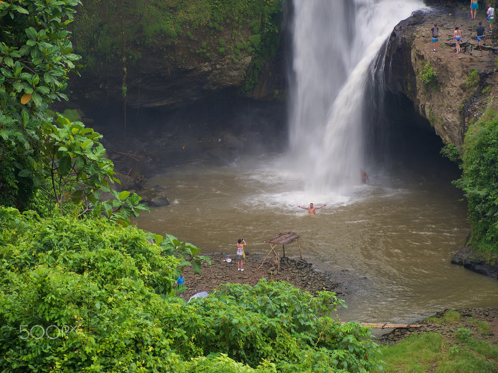 Panasonic Lumix G Vario 45-200mm F4-5.6 OIS sample photo. Tegenungan waterfall, bali photography