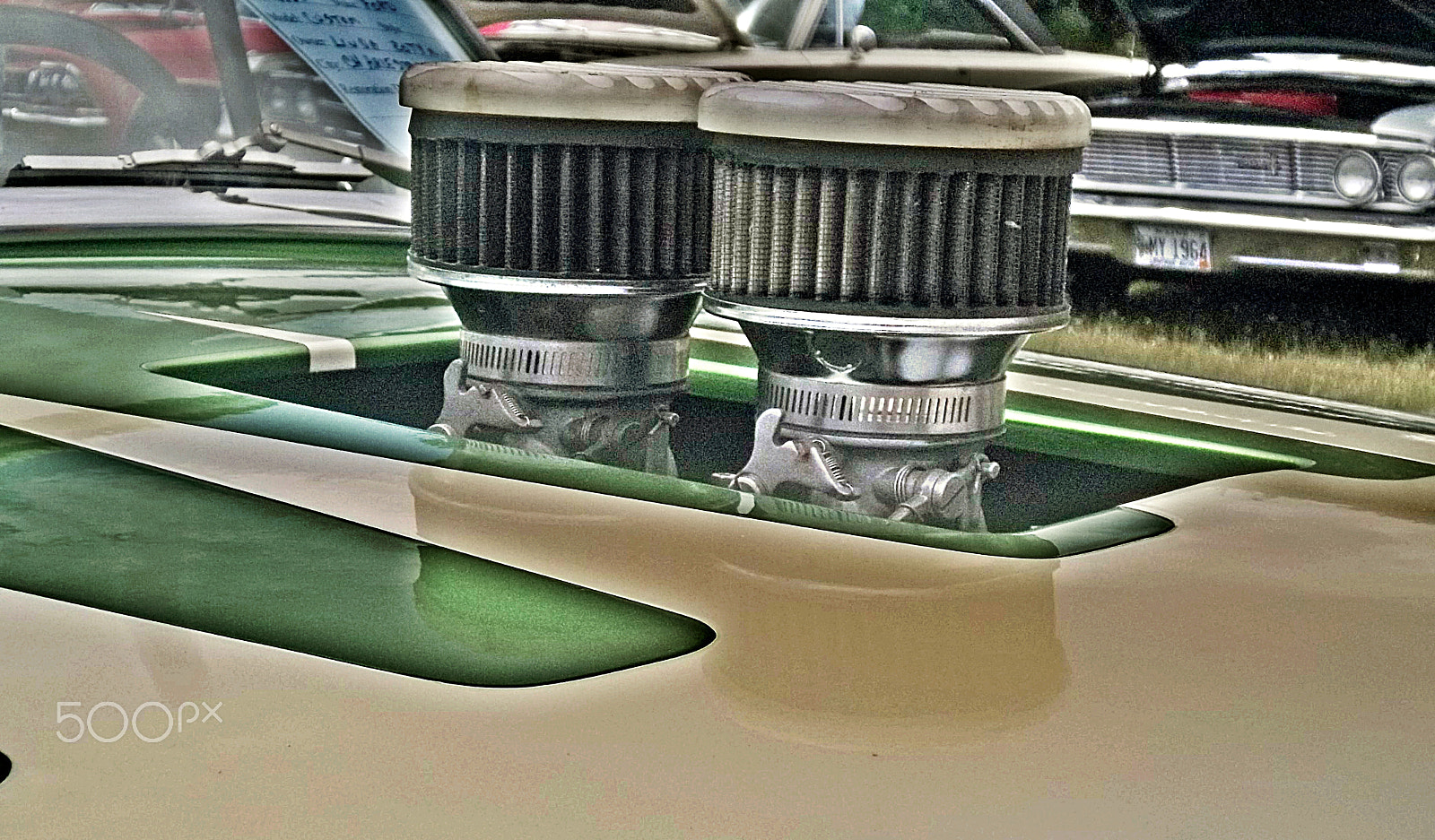 Kodak EASYSHARE M575 DIGITAL CAMERA sample photo. Street rod hood detail photography