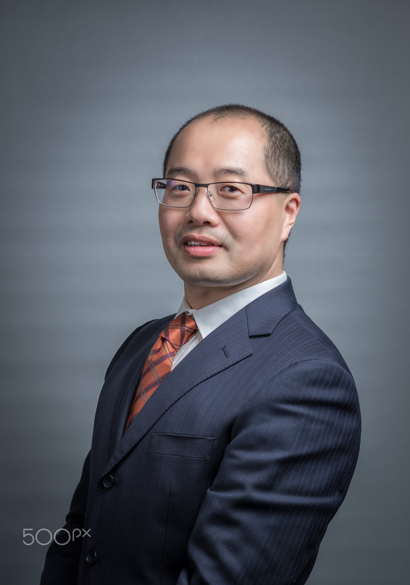 A Confident Asian Executive