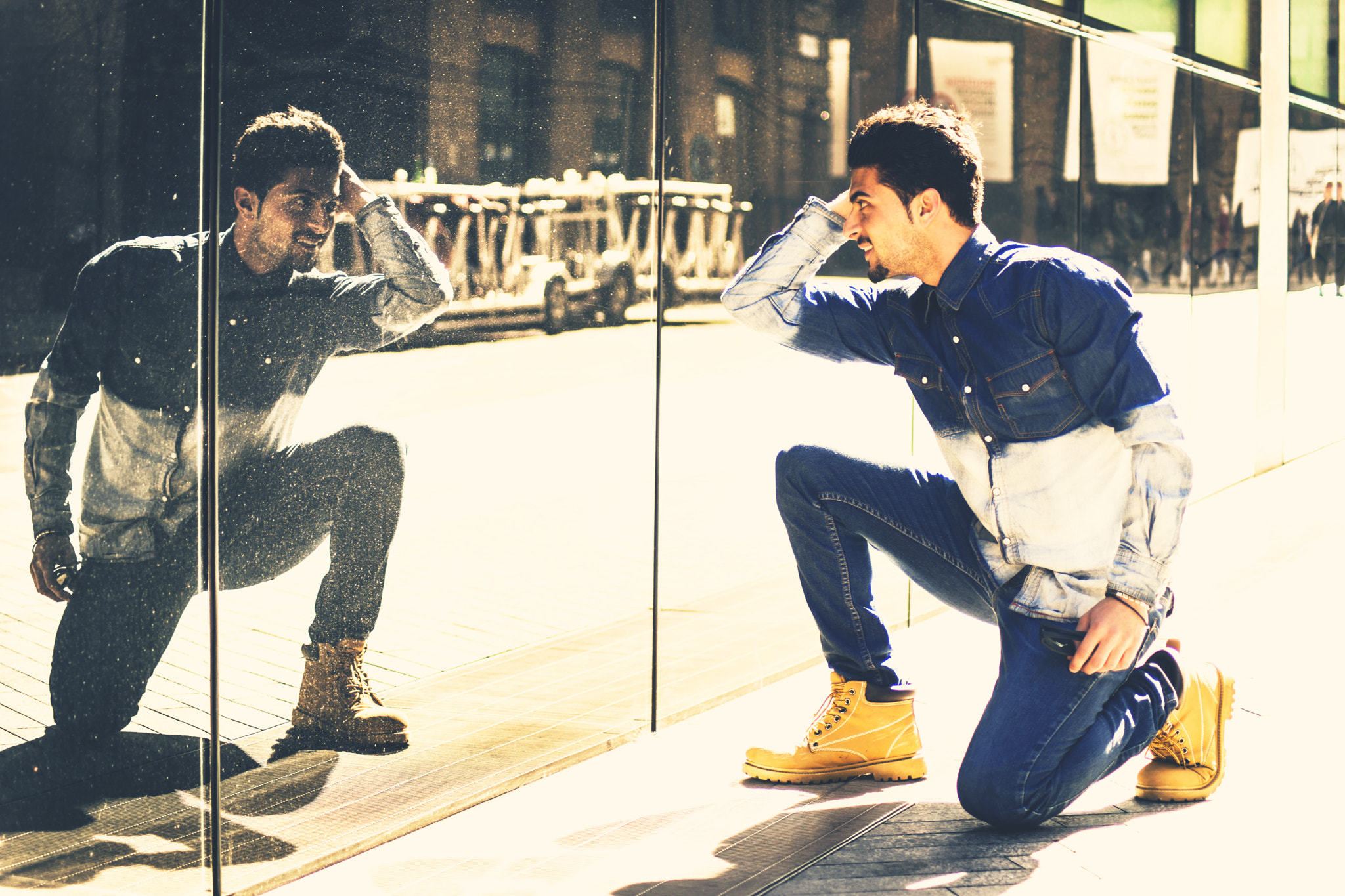 Sony SLT-A99V sample photo. Denim on denims photography