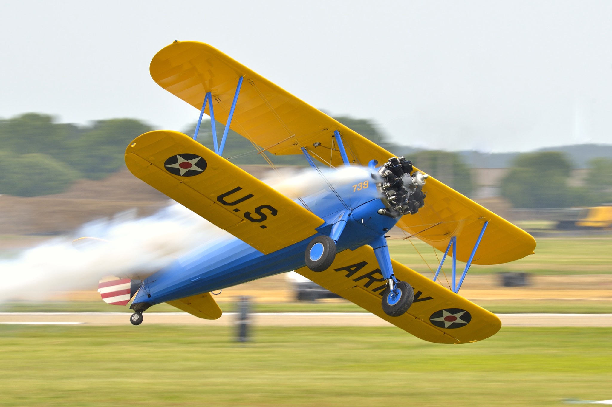 Nikon AF-S Nikkor 300mm F2.8G ED-IF VR sample photo. Boeing pt-17 kaydet  n49739 photography