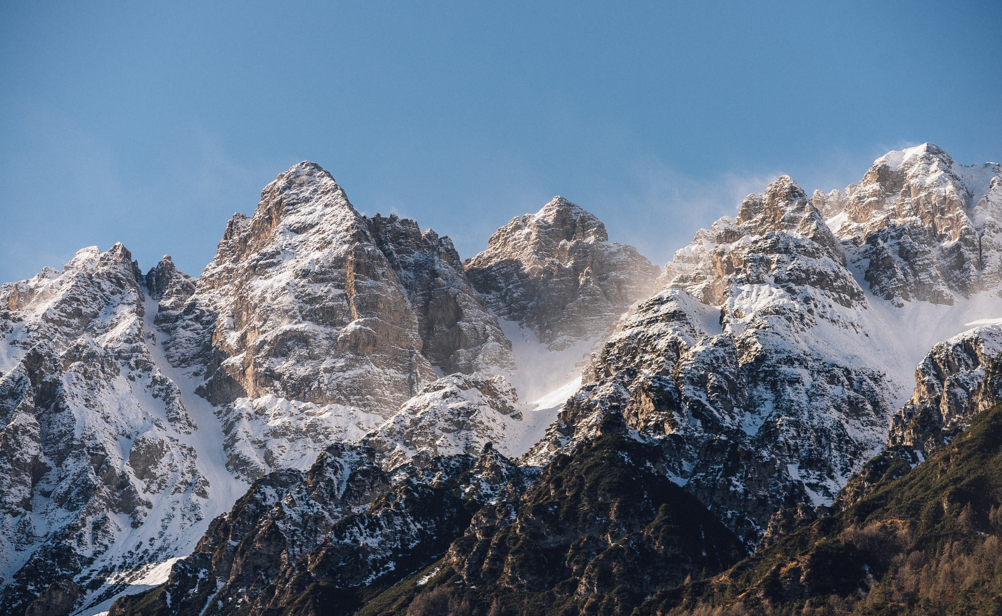 Tamron SP 70-300mm F4-5.6 Di USD sample photo. Dolomites over forni photography