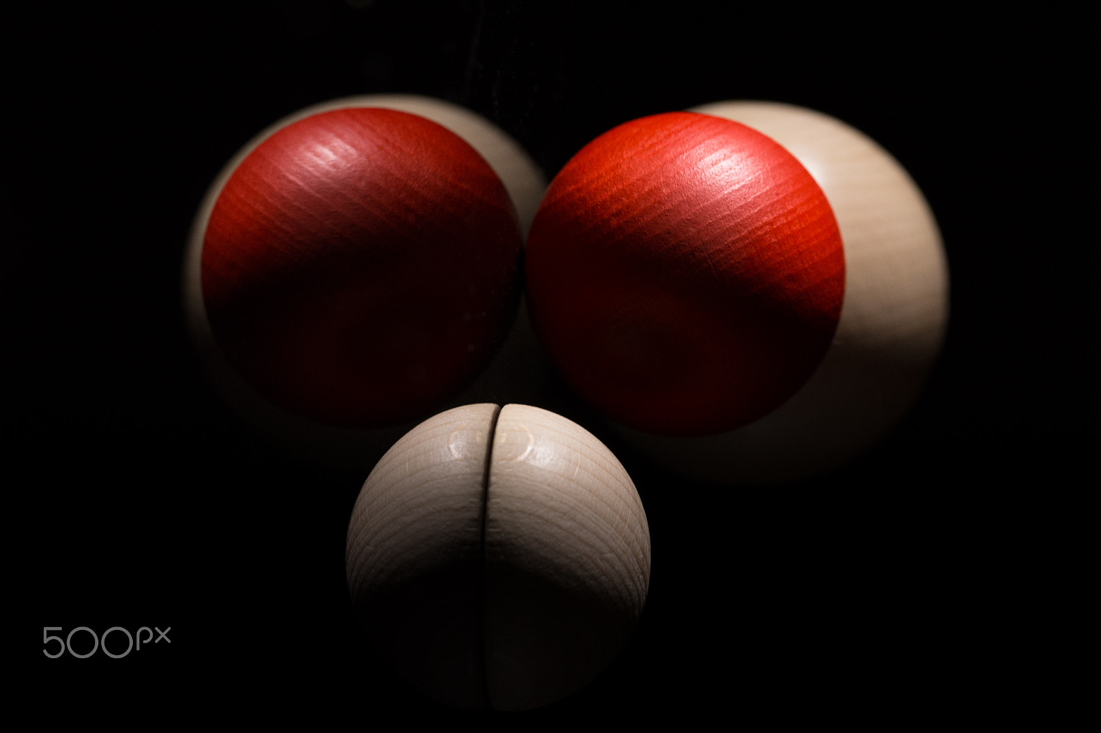 Canon EOS 6D + Canon EF 100mm F2.8 Macro USM sample photo. Wooden spheres (2) -- scary photography