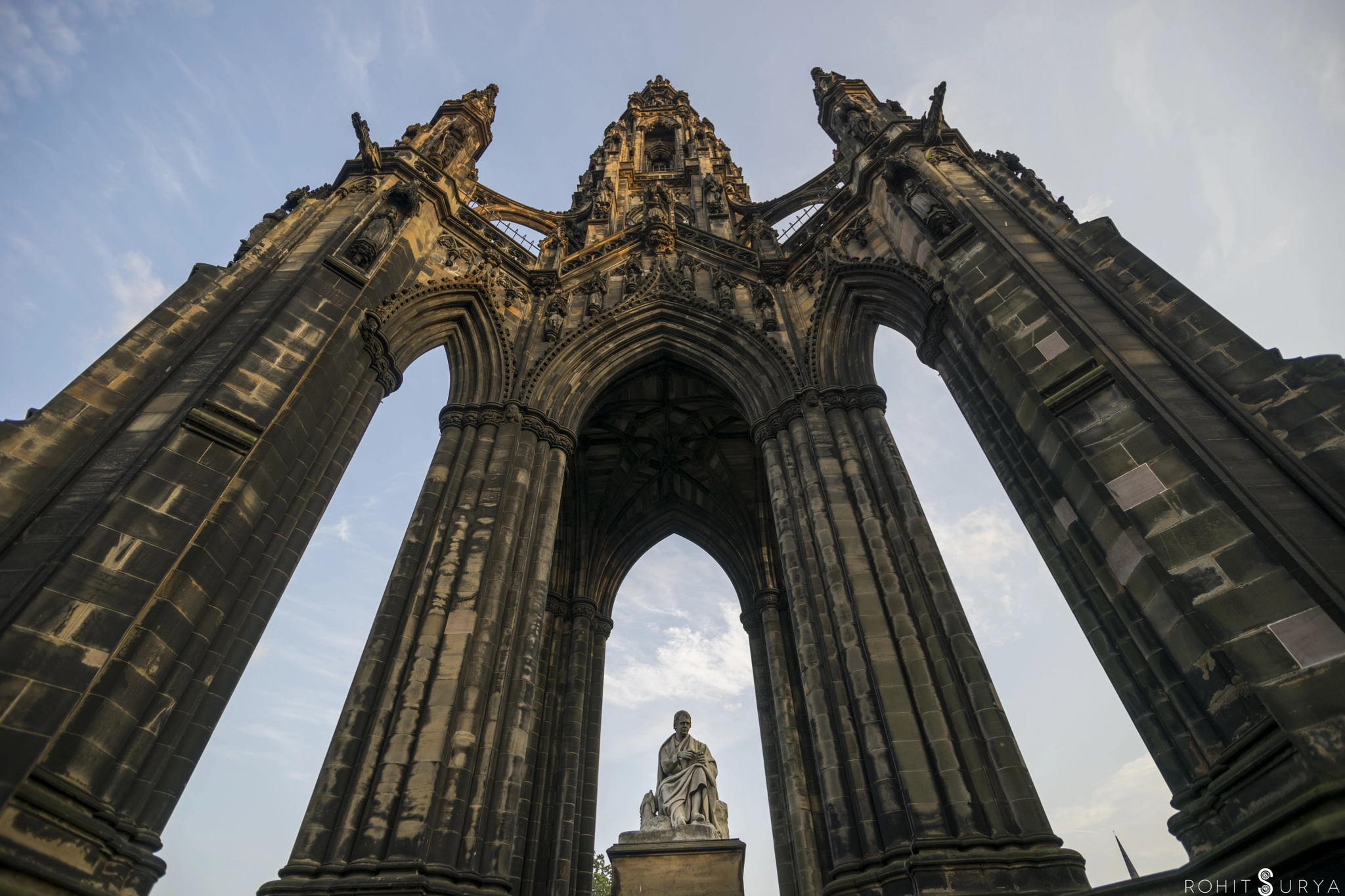 Sony a7 + Tamron SP 24-70mm F2.8 Di VC USD sample photo. Scott monument - edinburgh photography