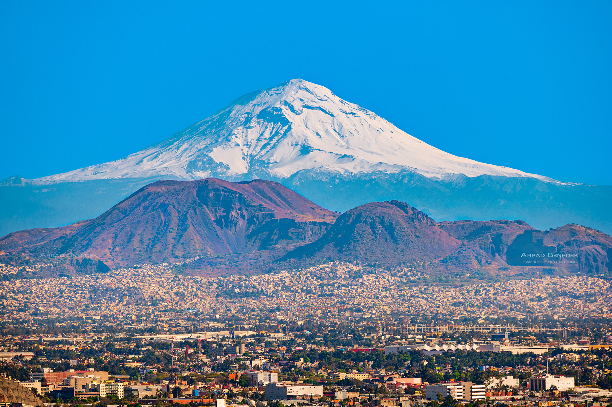 Samsung NX500 + Samsung NX 50-200mm F4-5.6 ED OIS sample photo. Popocatepetl volcano and mexico city photography