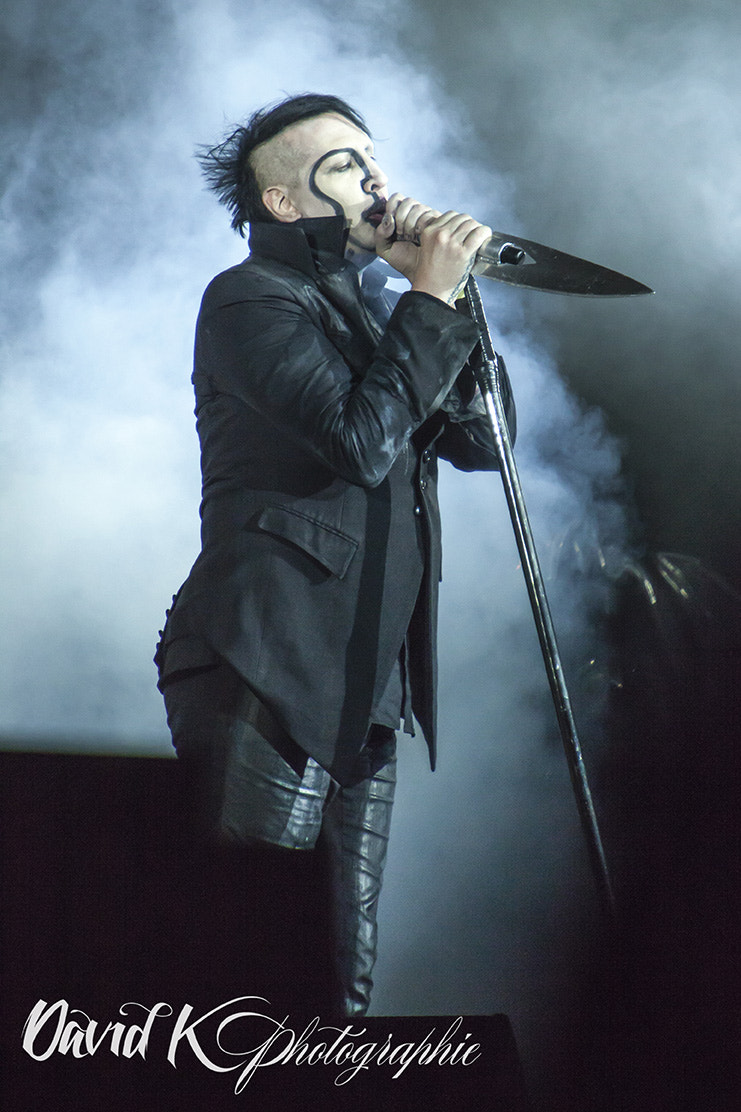 Canon EOS 5D Mark II + Canon EF 70-200mm F2.8L IS USM sample photo. Marilyn manson photography