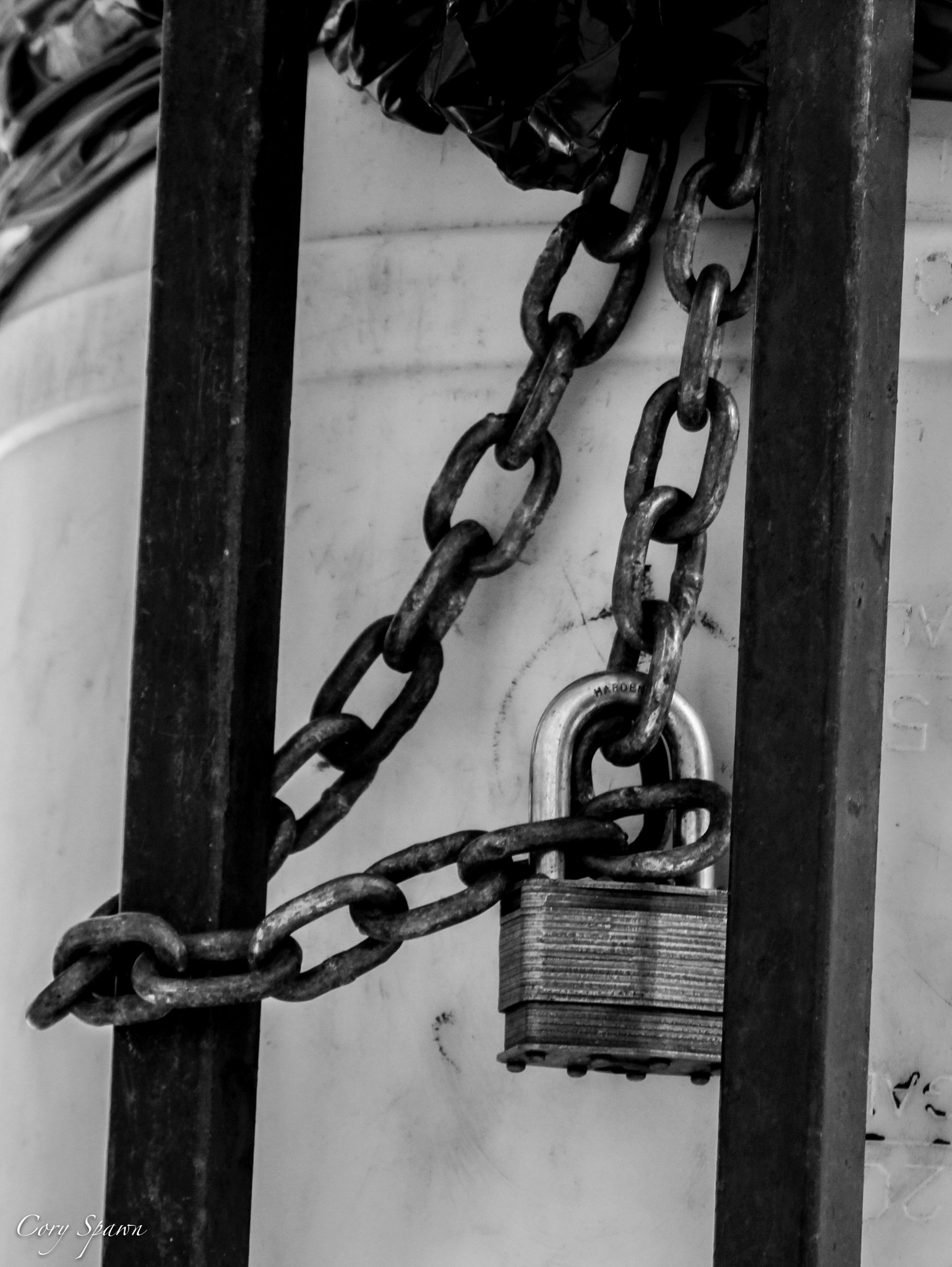 Canon EF 100-400mm F4.5-5.6L IS USM sample photo. Chain and lock photography