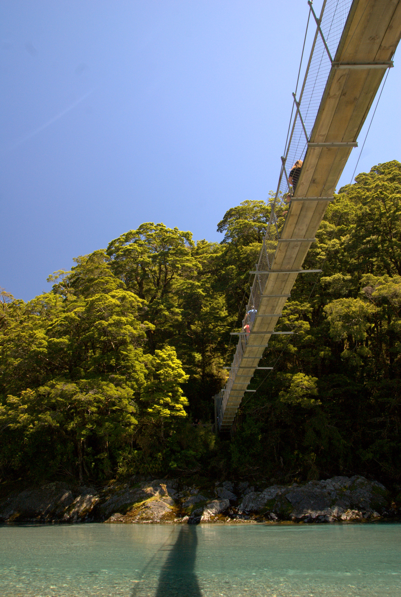 Sony Alpha DSLR-A300 sample photo. Bridge to the blue pools photography