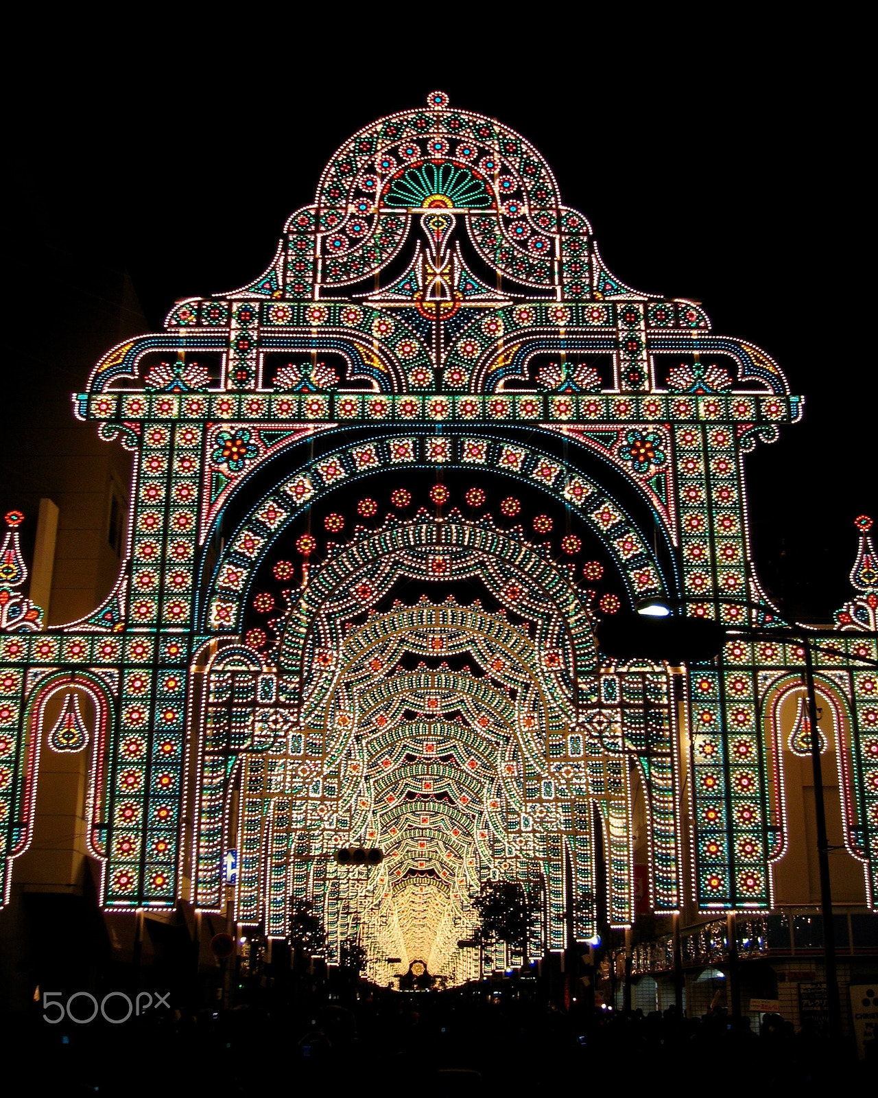 Canon IXY DIGITAL 500 sample photo. Kobe luminarie (2) photography