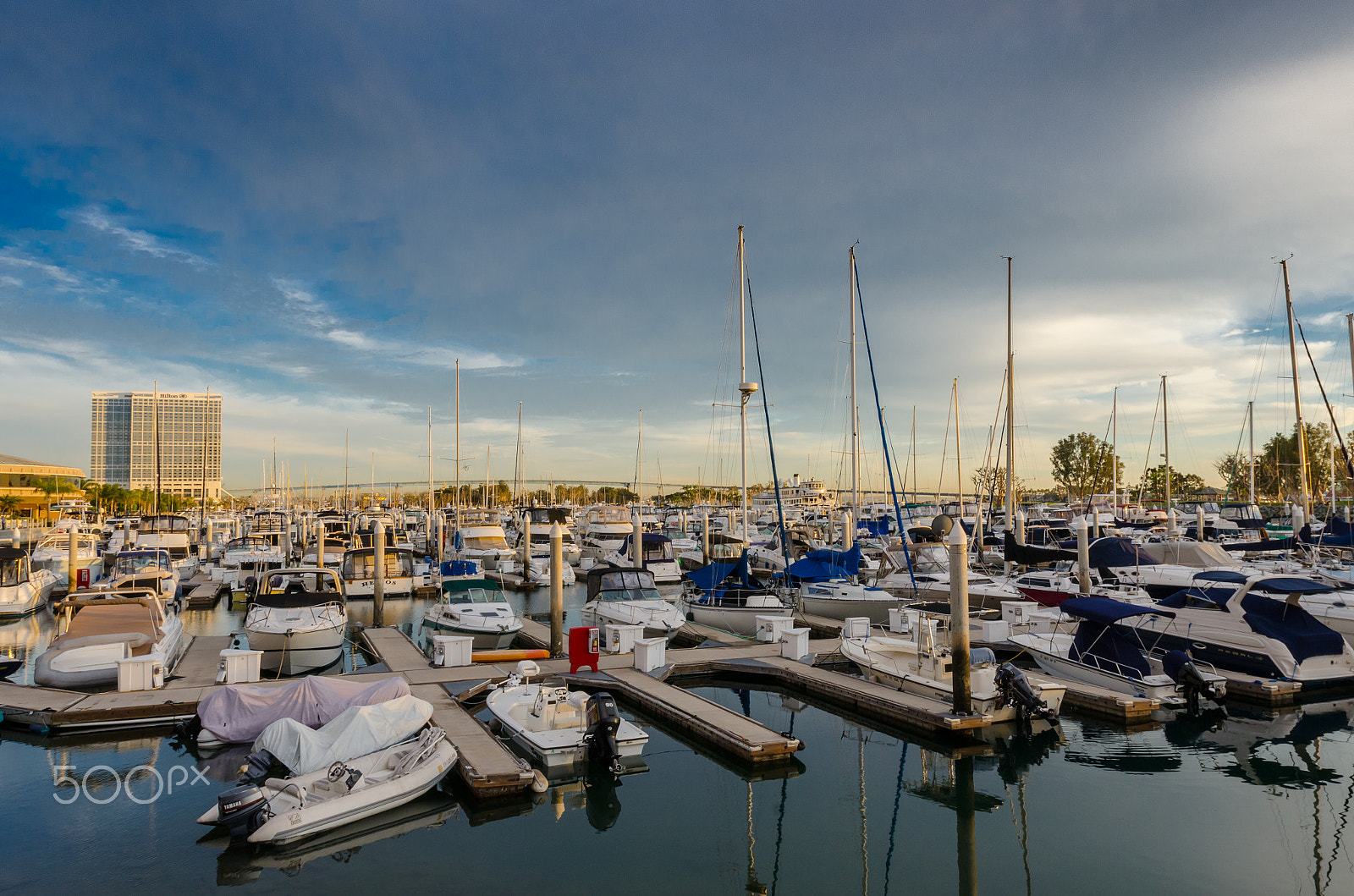 Nikon AF-S Nikkor 17-35mm F2.8D ED-IF sample photo. Marina in san diego photography