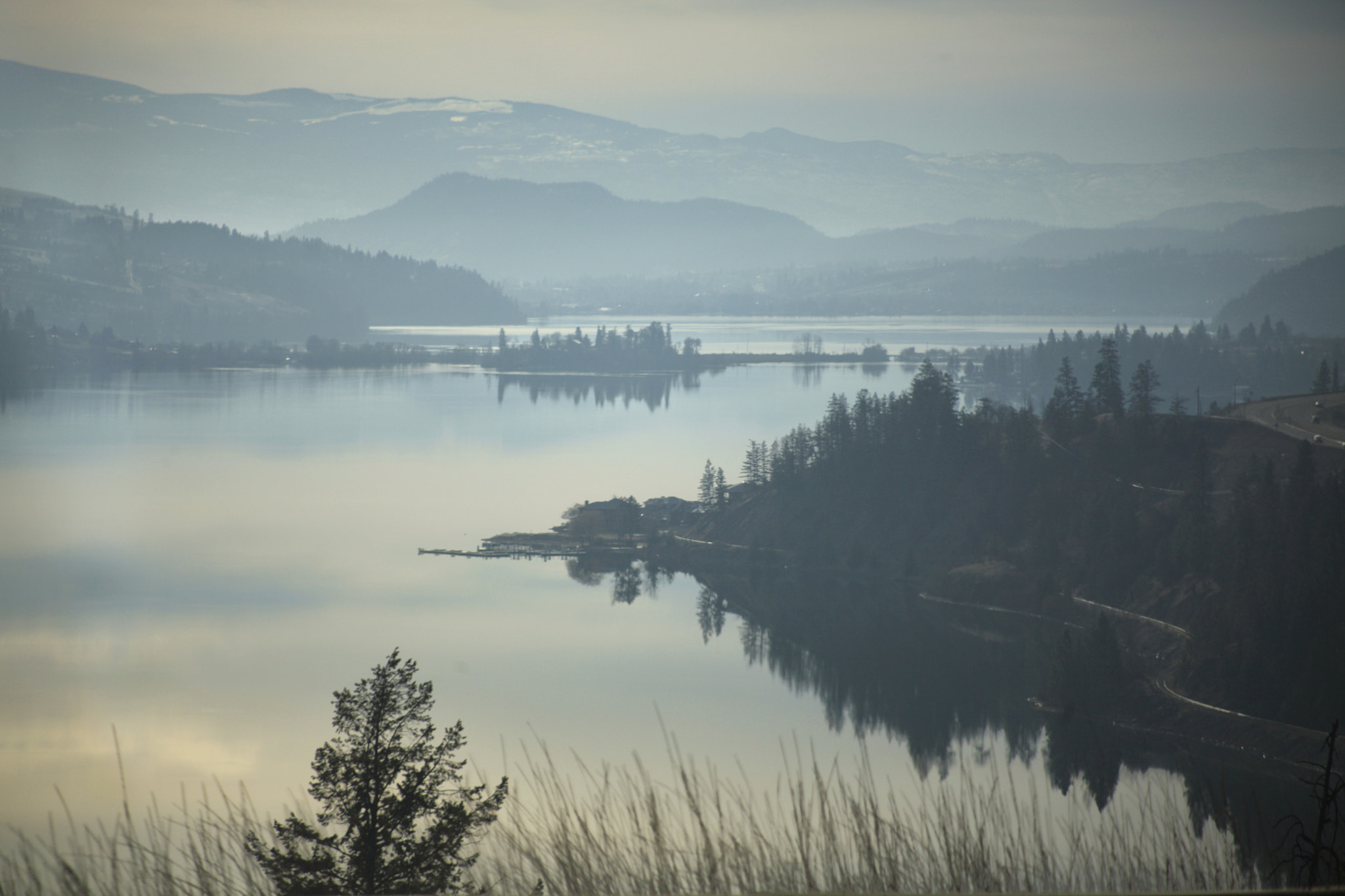 Canon EF 80-200mm F4.5-5.6 II sample photo. Landscape in blue photography