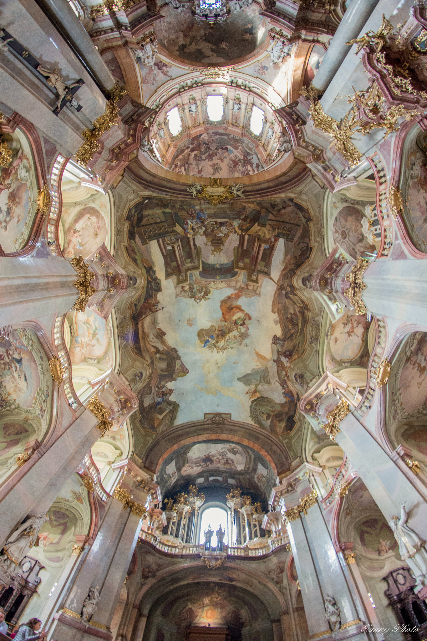 Nikon D800 + Samyang 8mm F3.5 Aspherical IF MC Fisheye sample photo. Prague church  photography