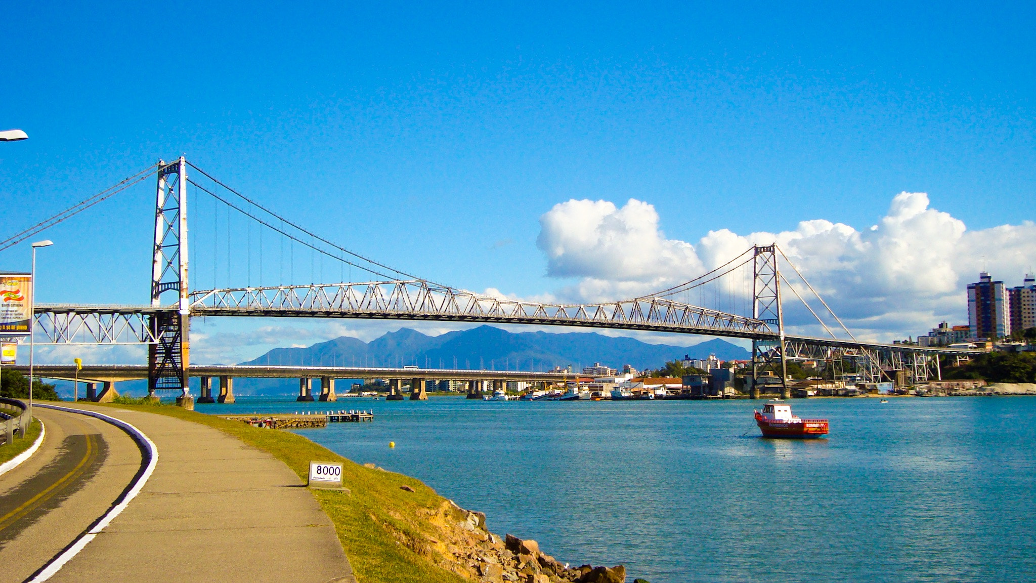 Sony DSC-W125 sample photo. Florianópolis bridge photography