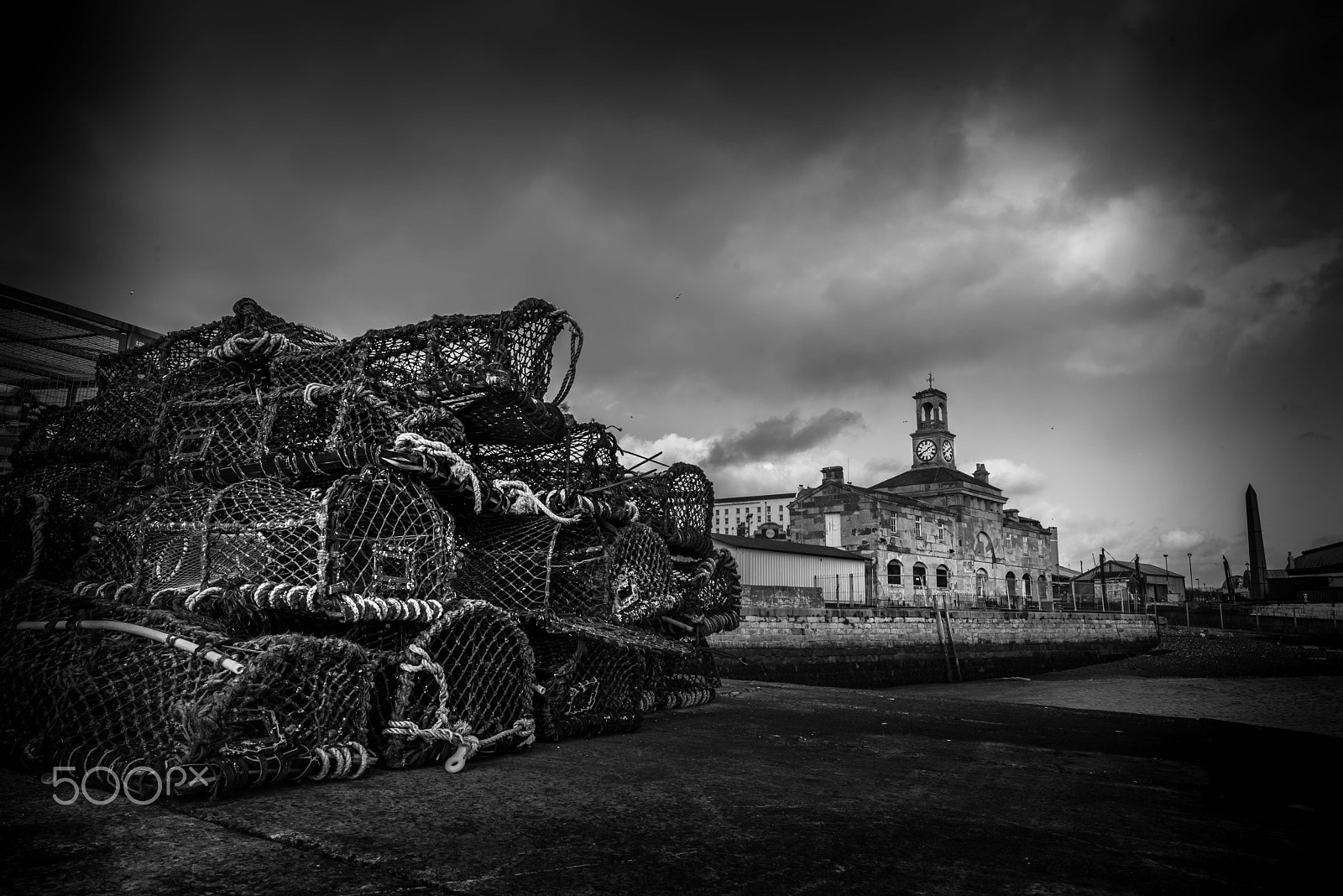 Samyang 12mm F2.8 ED AS NCS Fisheye sample photo. Ramsgate lobster pots photography
