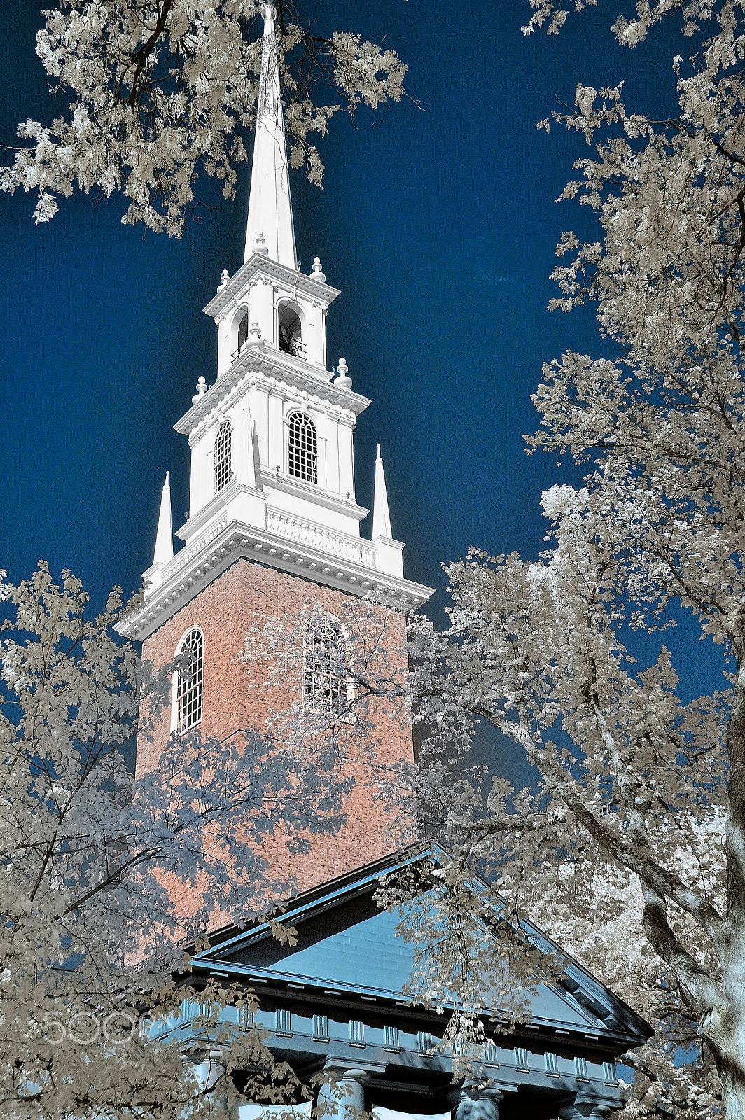 Nikon D70s sample photo. Memorial church, harvard, ir photography