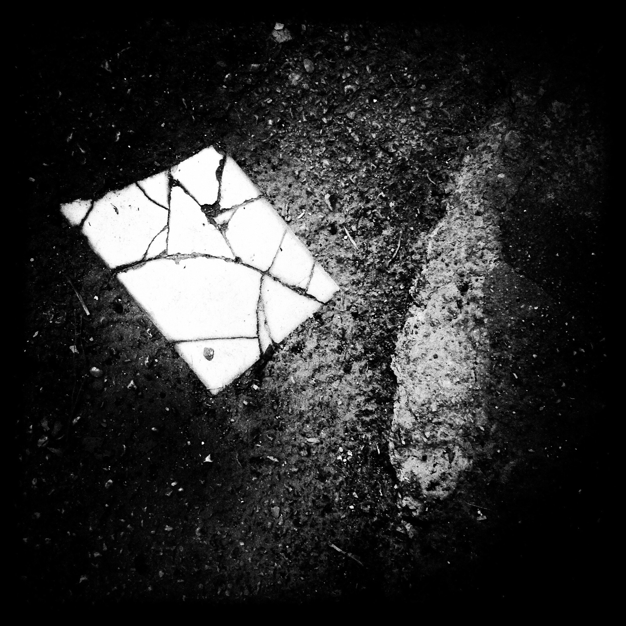 Hipstamatic 310 sample photo. Abstract on paving photography