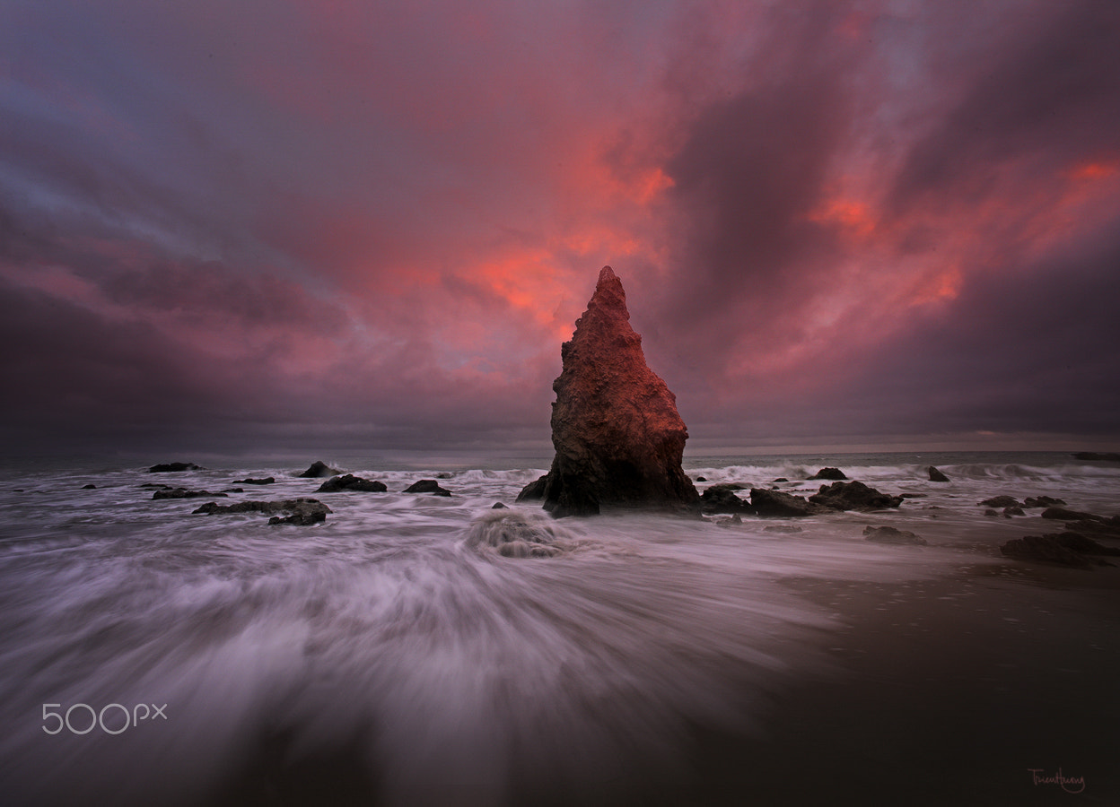 Nikon D810 + Nikon AF Nikkor 14mm F2.8D ED sample photo. California beach photography