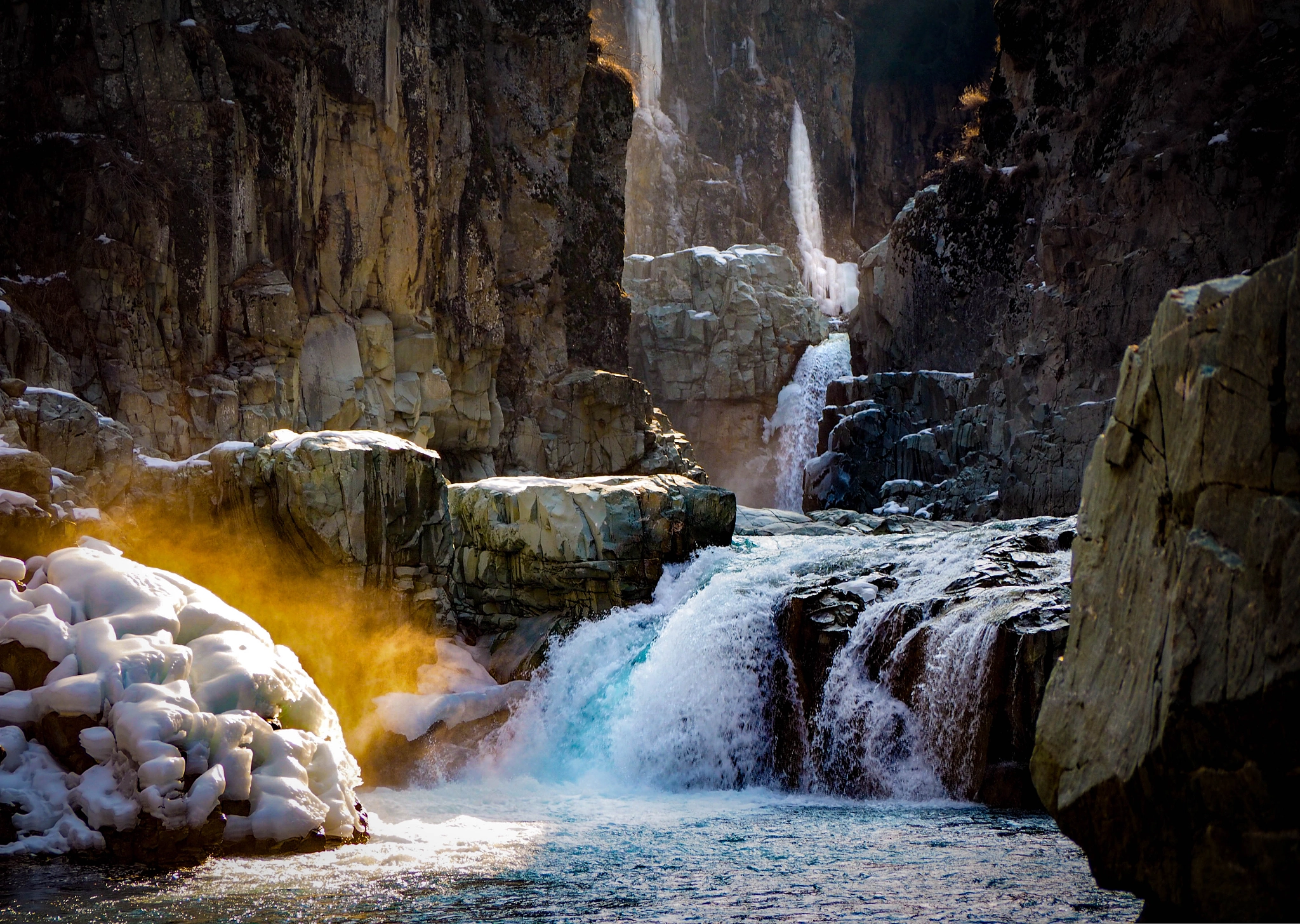 Panasonic Lumix G Vario 45-200mm F4-5.6 OIS sample photo. Aharbal falls photography