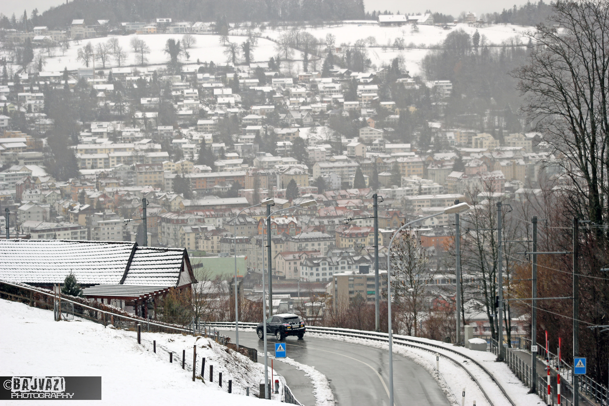 Canon EF 80-200mm F4.5-5.6 II sample photo. Saint gallen the road photography