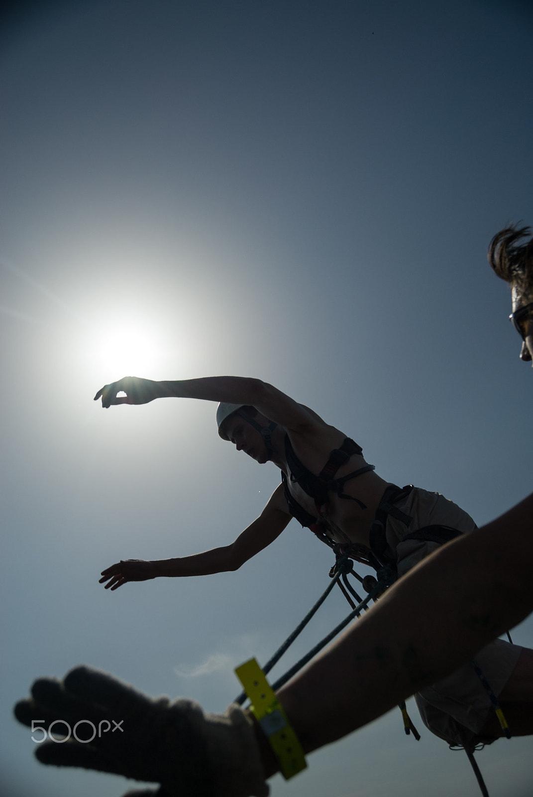 Nikon D200 sample photo. Extreme ropejumping photography