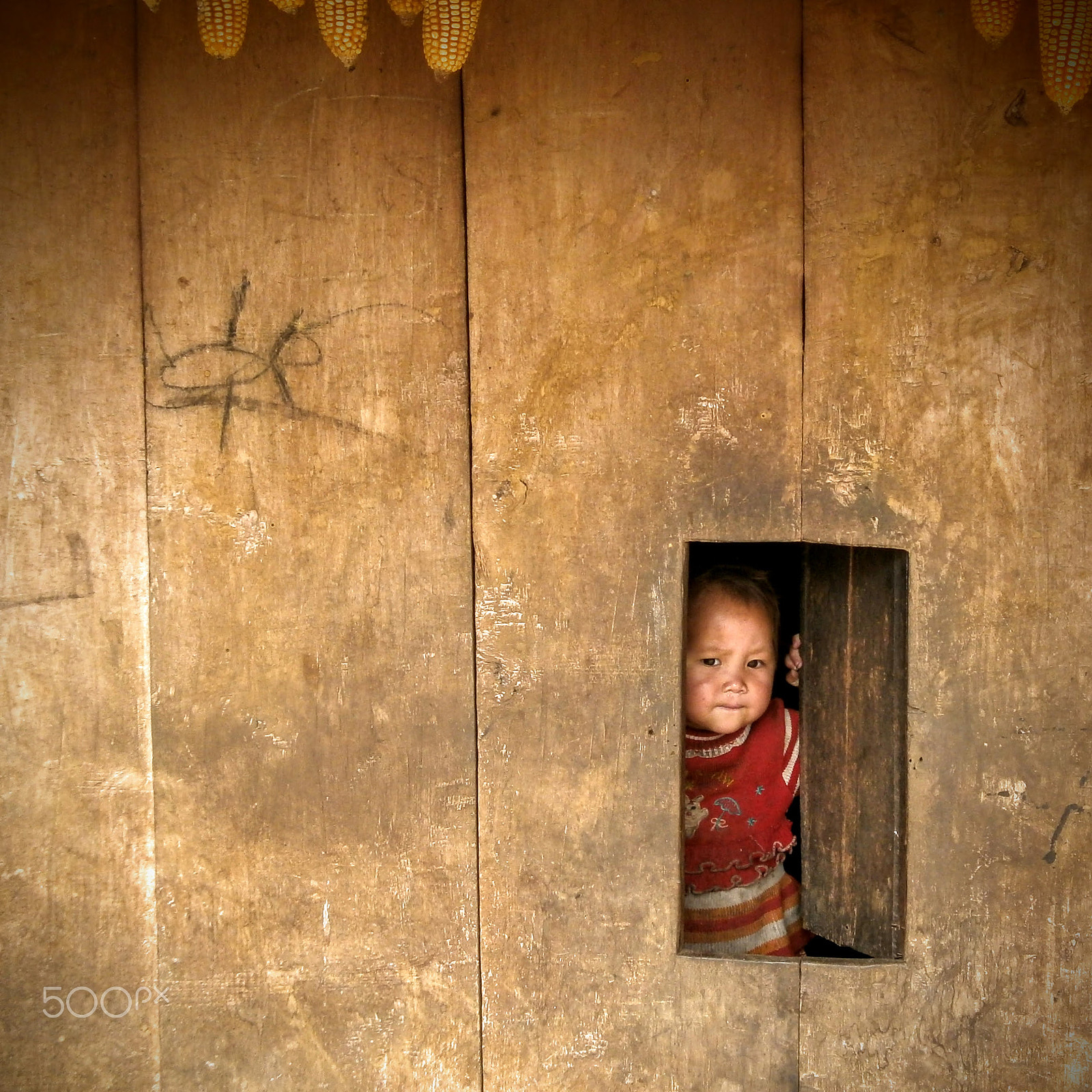 Olympus VG150,D735 sample photo. Little girl in sapa, vietnam photography