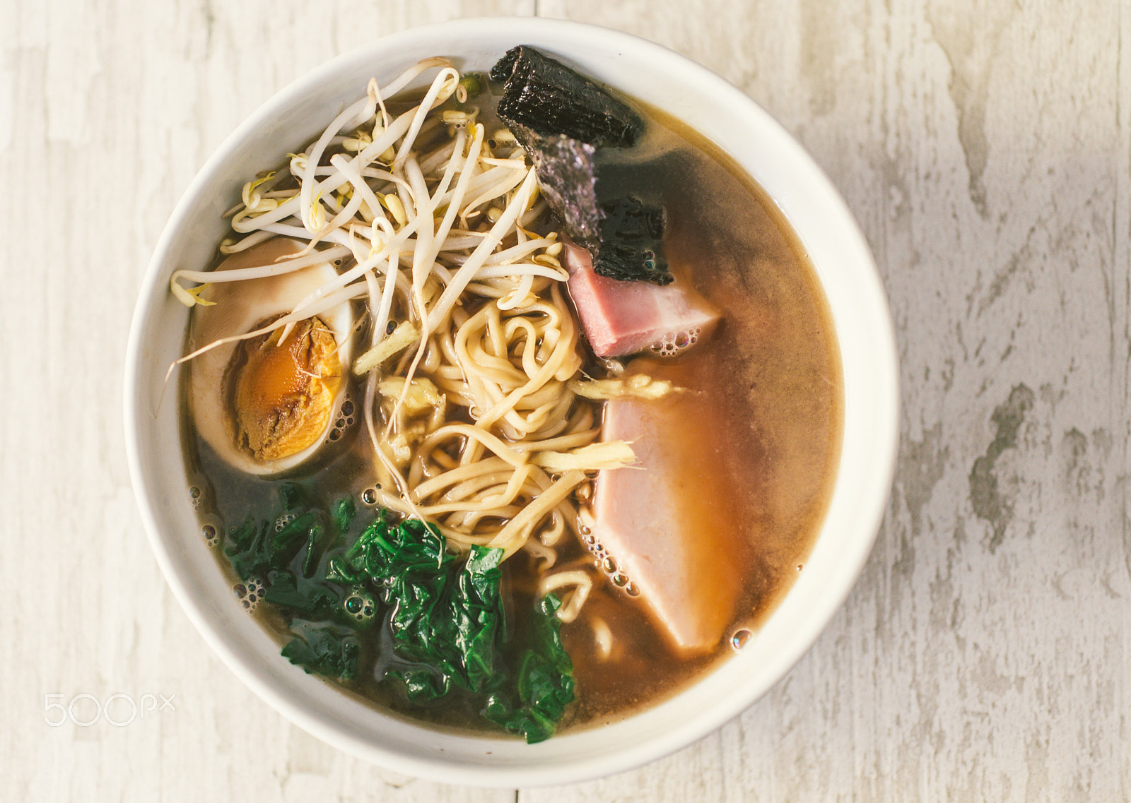 Nikon D610 + Sigma 50mm F2.8 EX DG Macro sample photo. Japanese ramen bowl photography