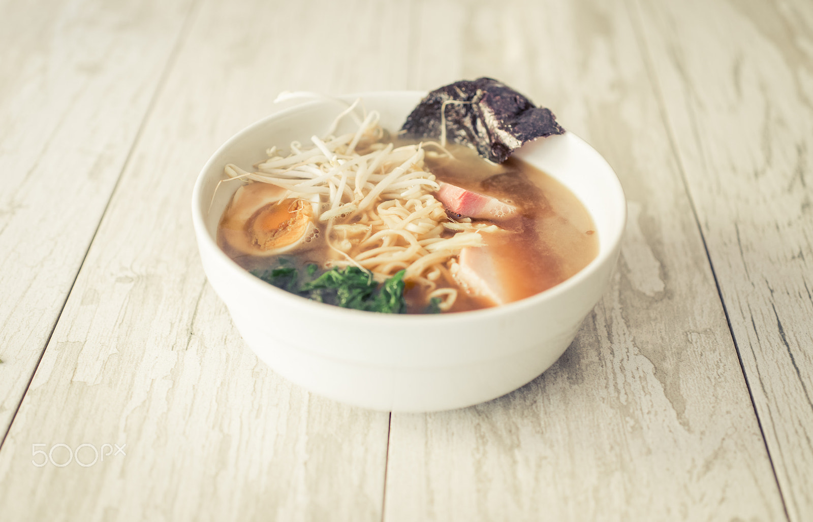 Nikon D610 + Sigma 50mm F2.8 EX DG Macro sample photo. Japanese ramen bowl photography