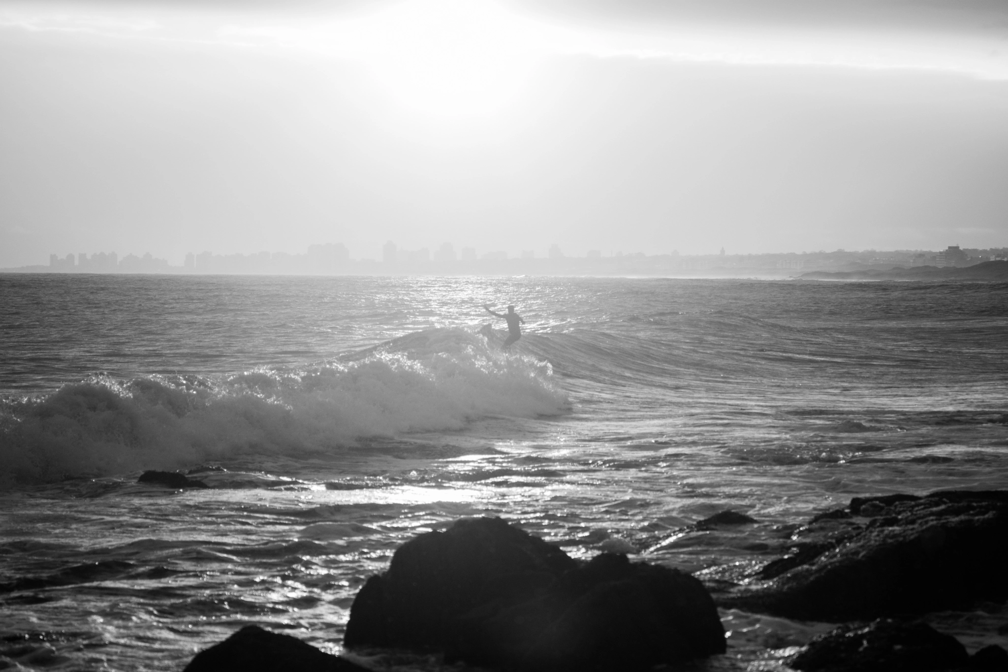 Nikon AF-S Micro-Nikkor 60mm F2.8G ED sample photo. Surfers in the rain photography