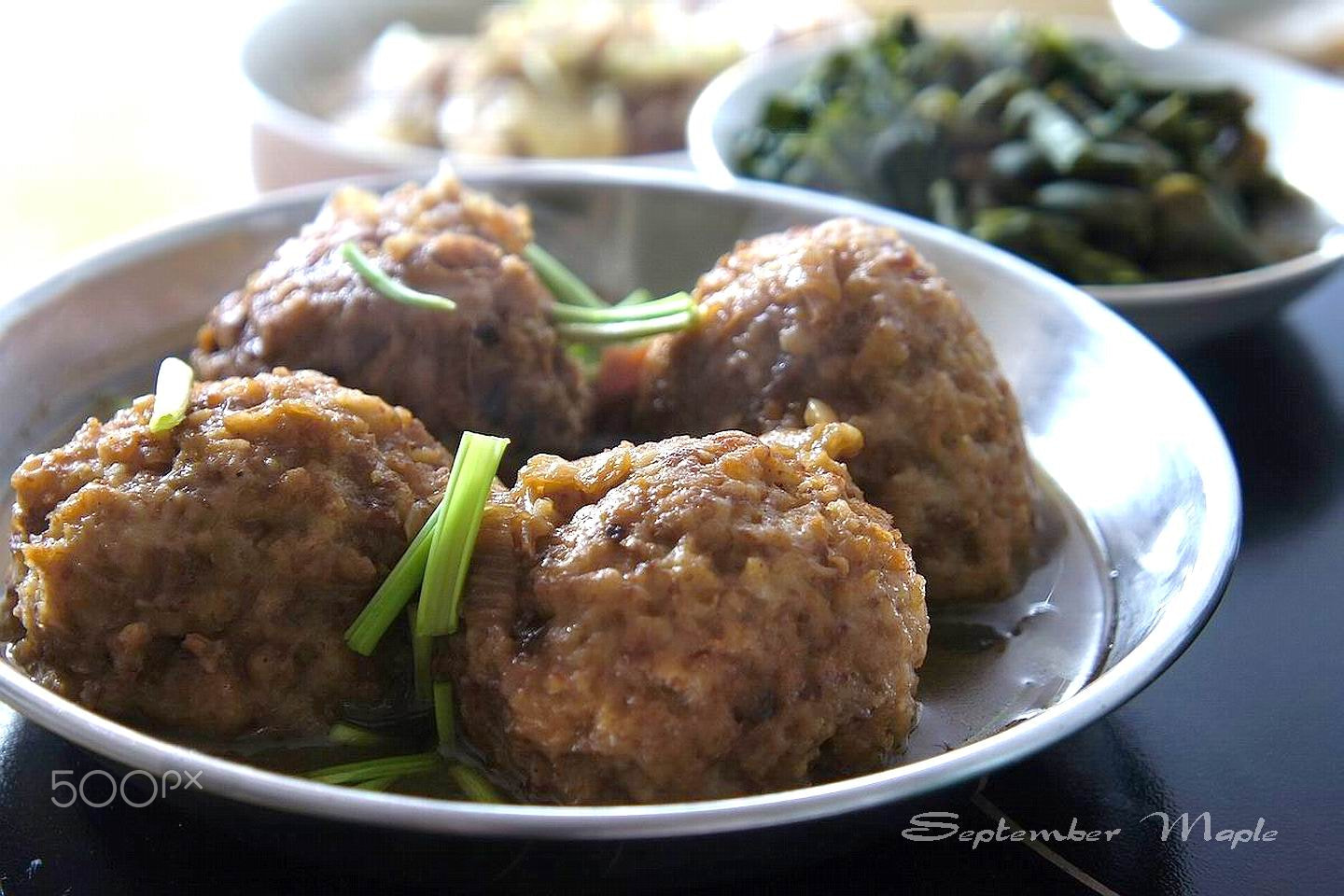 Sony NEX-5C sample photo. 中国传统美食-清蒸狮子头 photography