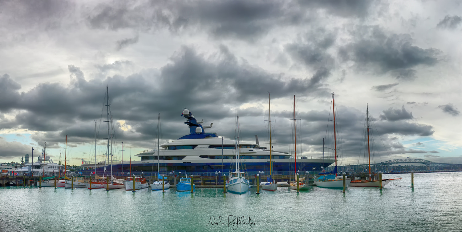 FSA-L2, EDG 65, 800mm F13 G sample photo. Colorful boats photography
