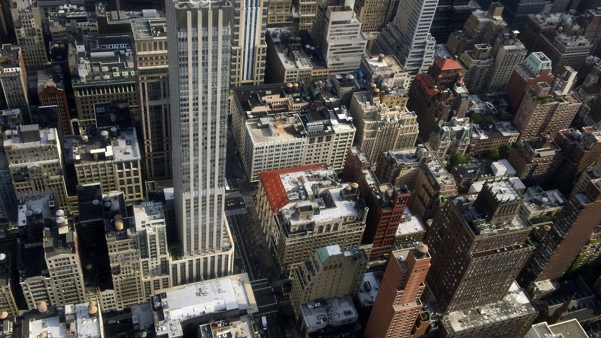 Sony MHS-TS20 sample photo. Looking down on new york photography
