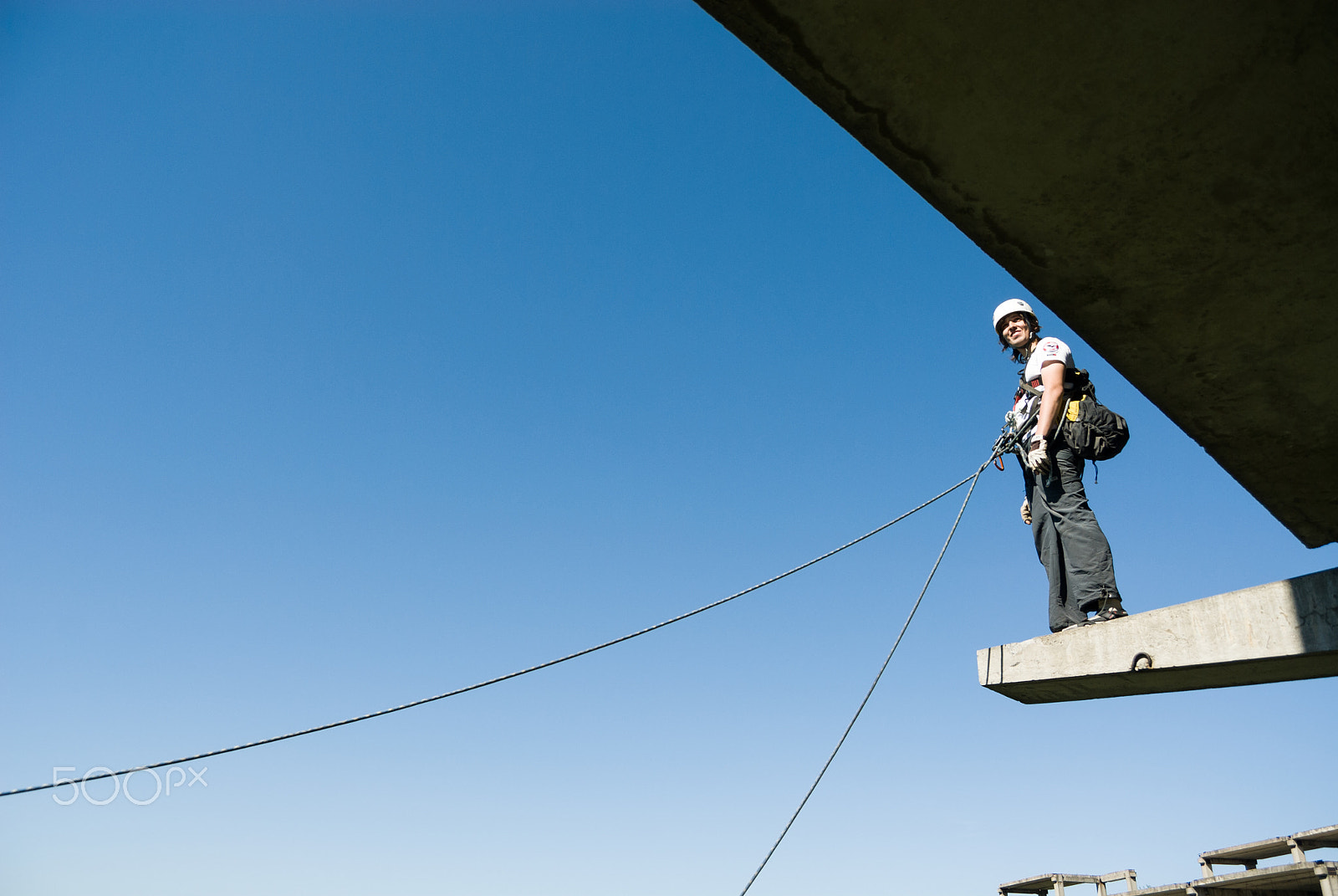 Nikon D200 sample photo. Extreme sports ropejumping photography