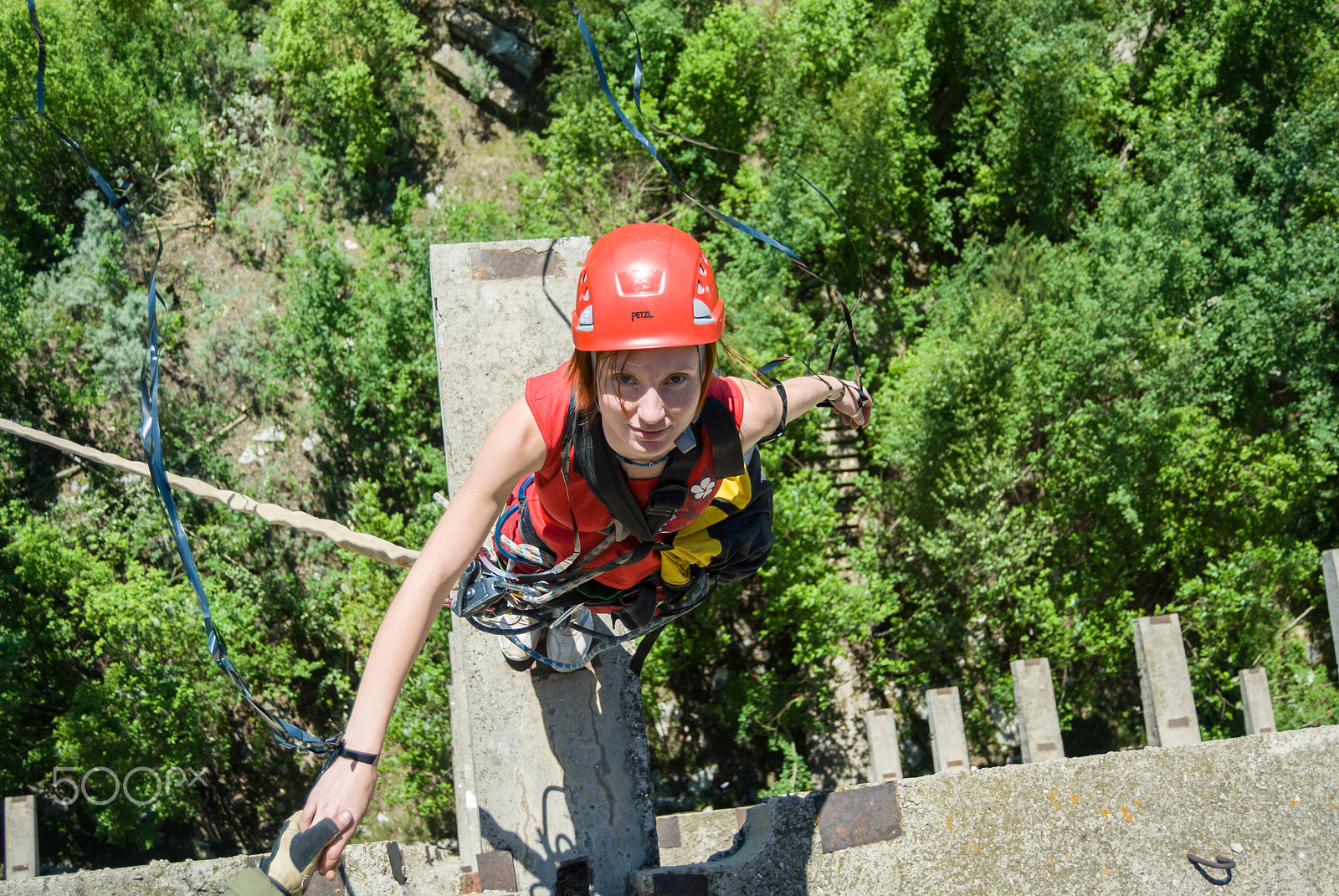 Nikon D200 sample photo. Extreme sports ropejumping photography